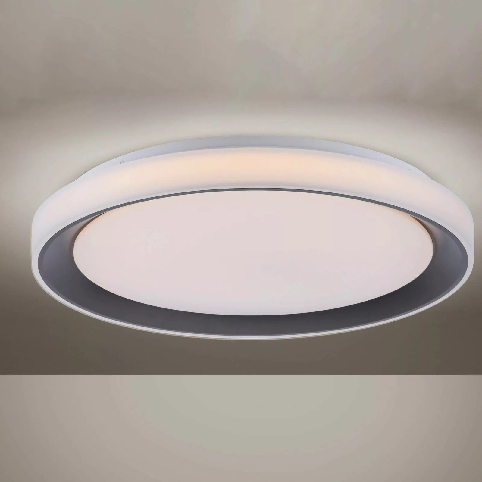 LOLA Smart Disc LED-Deckenlampe schwarz/weiß, RGBW günstig online kaufen