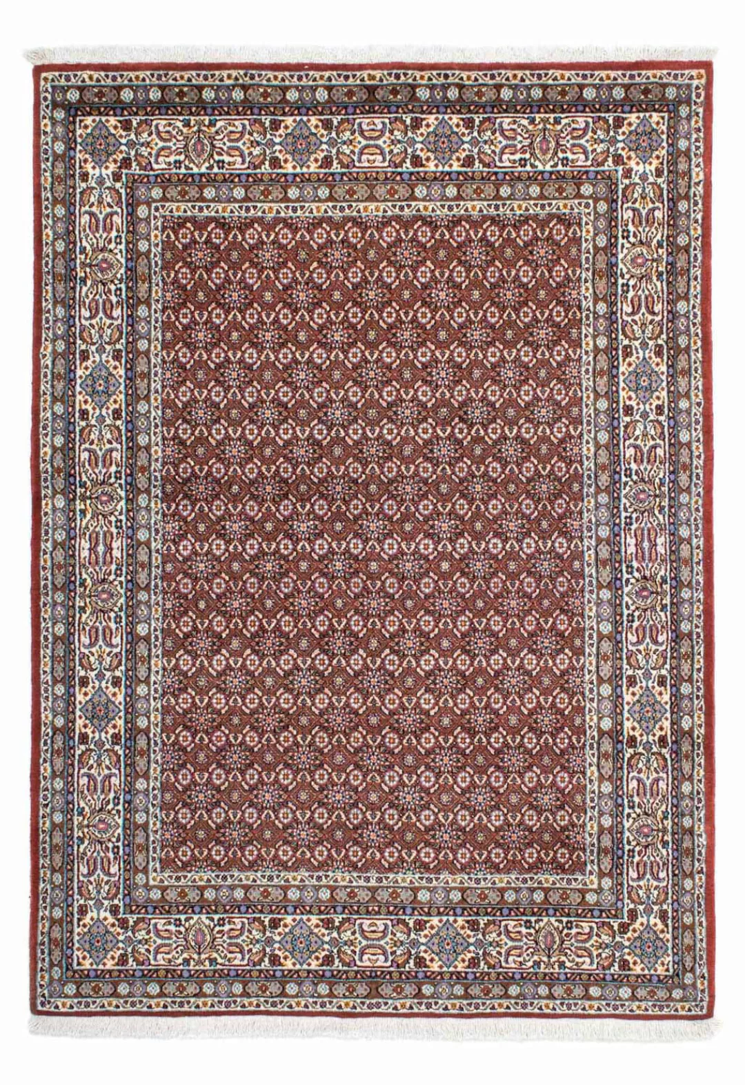 morgenland Wollteppich »Moud Stark Gemustert Beige 190 x 148 cm«, rechtecki günstig online kaufen