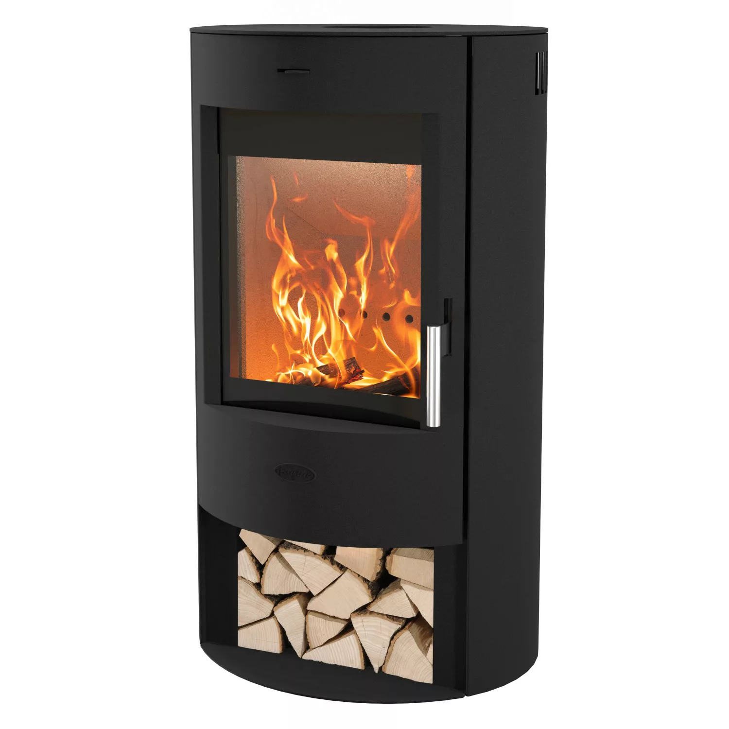 Fireplace Kaminofen ZARIA Stahl Stahl Schwarz 6 kW günstig online kaufen