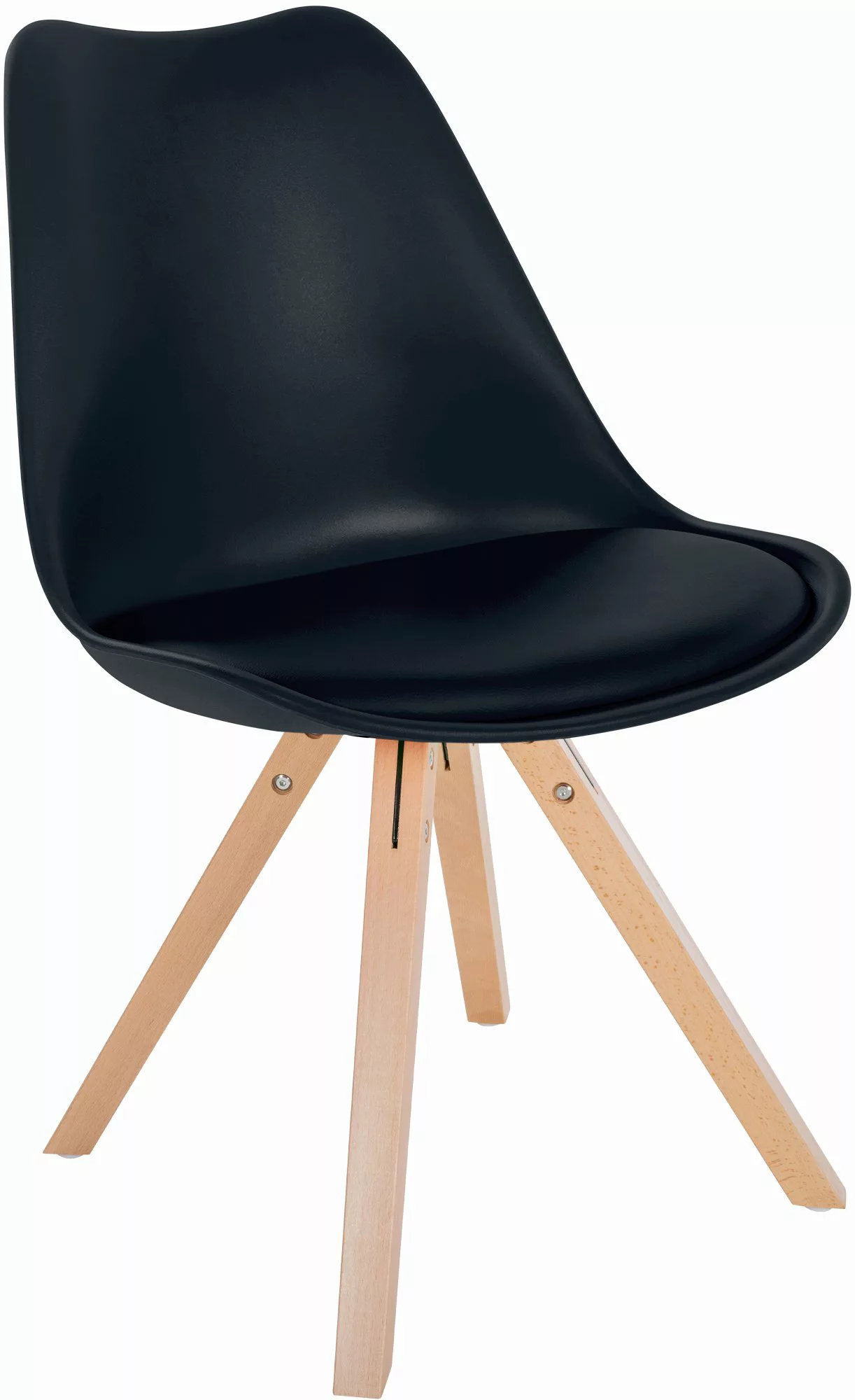 Stuhl Sofia Kunststoff Square Schwarz günstig online kaufen