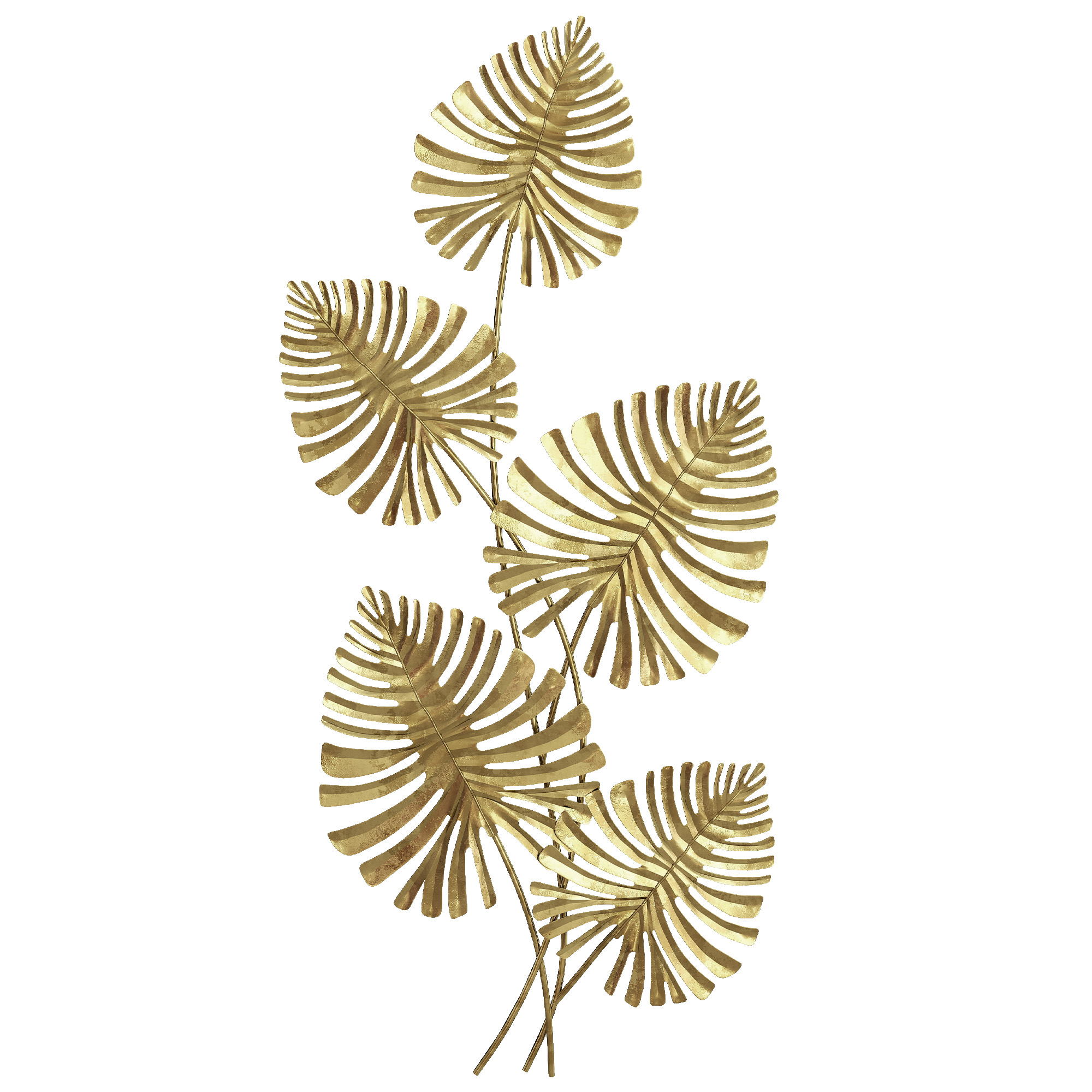 HOMCOM Wanddeko Wandbild Monstera-Wanddekoration Metallbild Wandskulptur mi günstig online kaufen