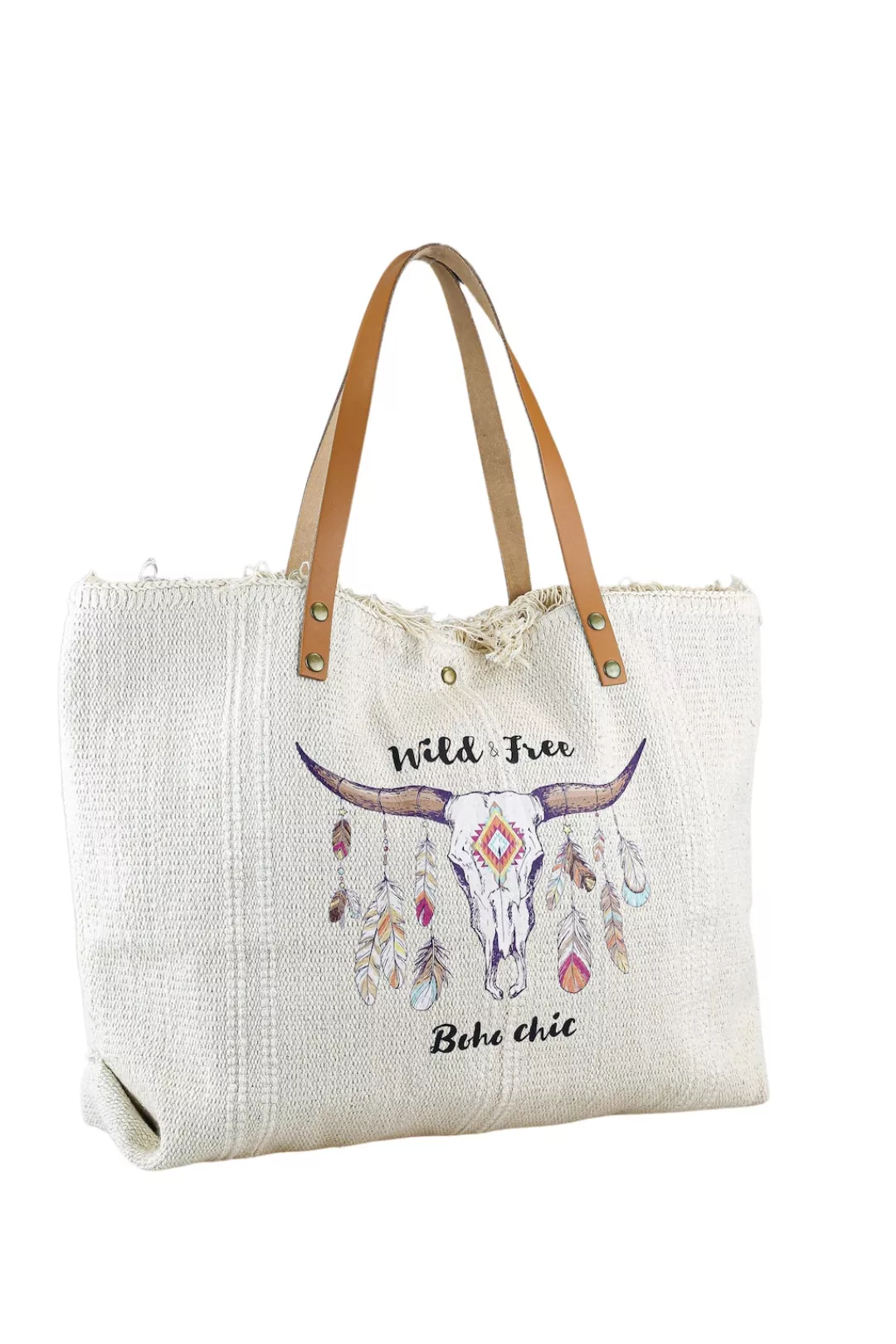 COLLEZIONE ALESSANDRO Schultertasche "Wild and Free", aus Baumwolle mit ech günstig online kaufen