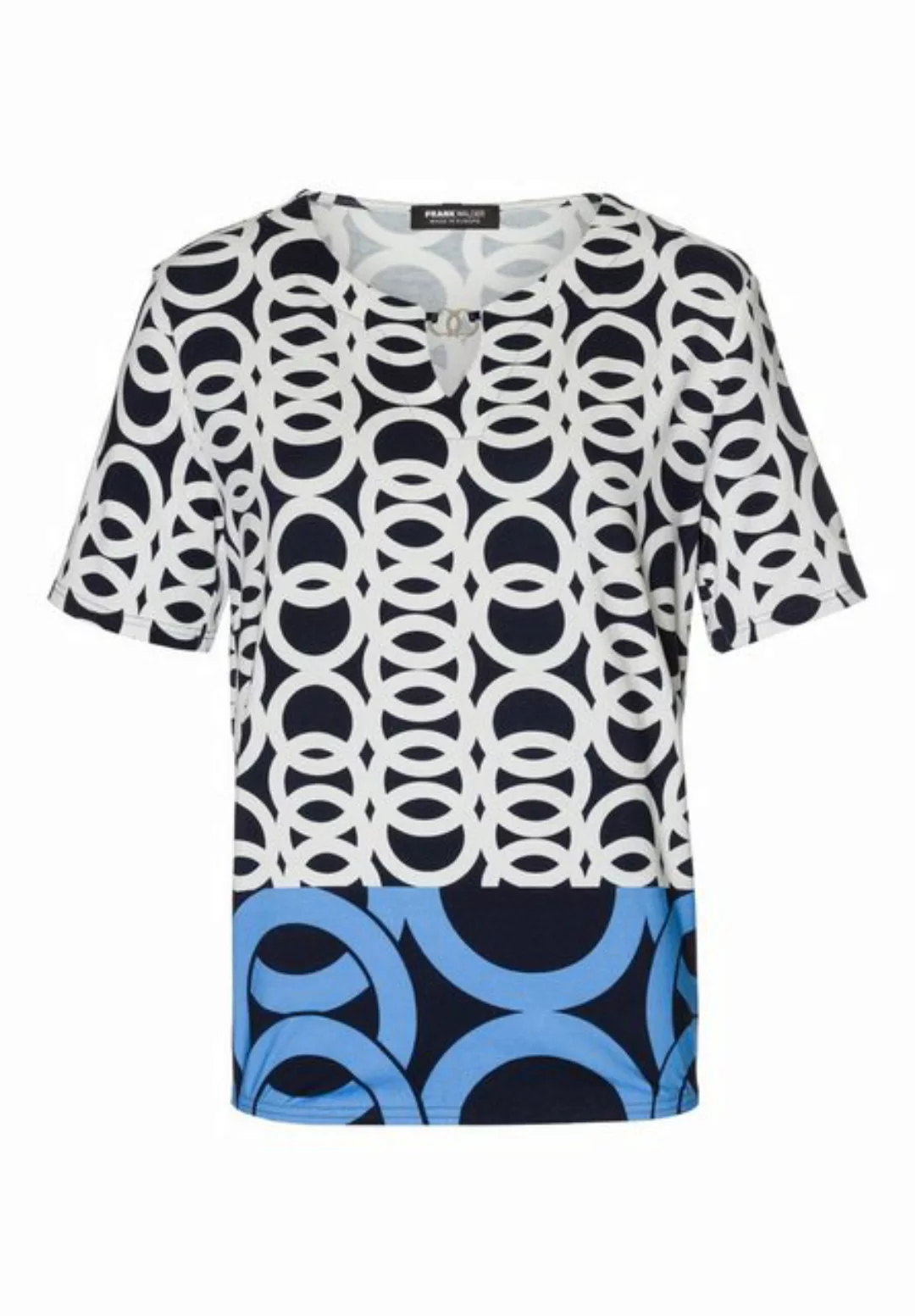 FRANK WALDER T-Shirt - Shirt - Kurzarmshirt - Shirt kurzarm mit femininem K günstig online kaufen