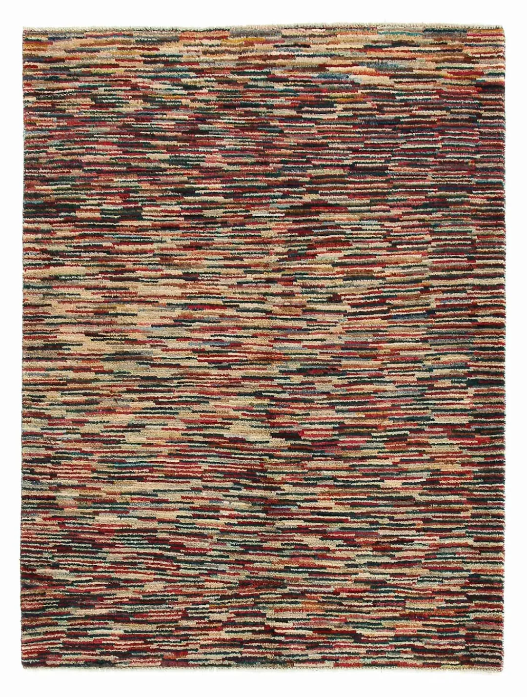 morgenland Wollteppich »Streifen Multicolore 173 x 132 cm«, rechteckig, Han günstig online kaufen