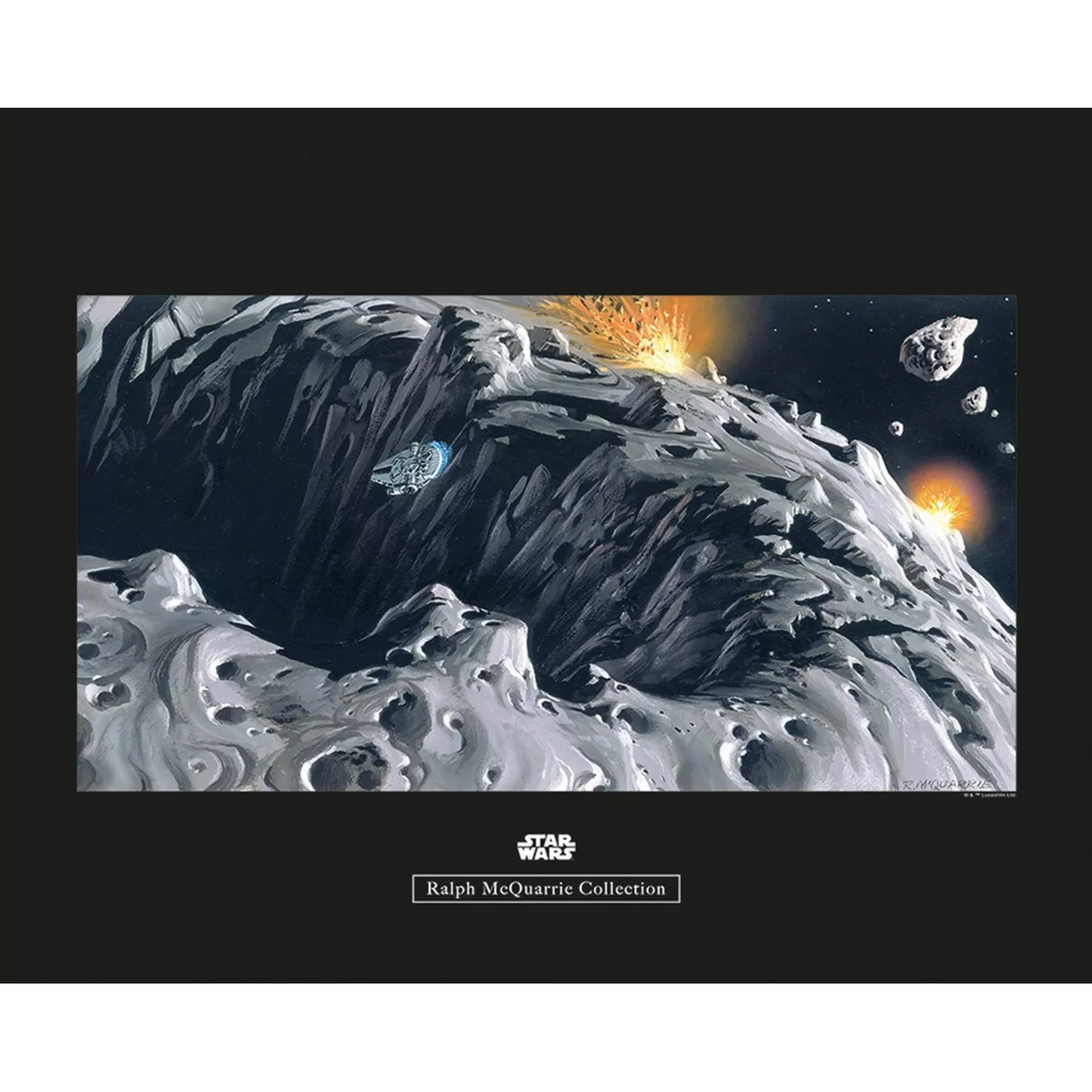 Komar Wandbild Star Wars Asteroid 50 x 40 cm günstig online kaufen