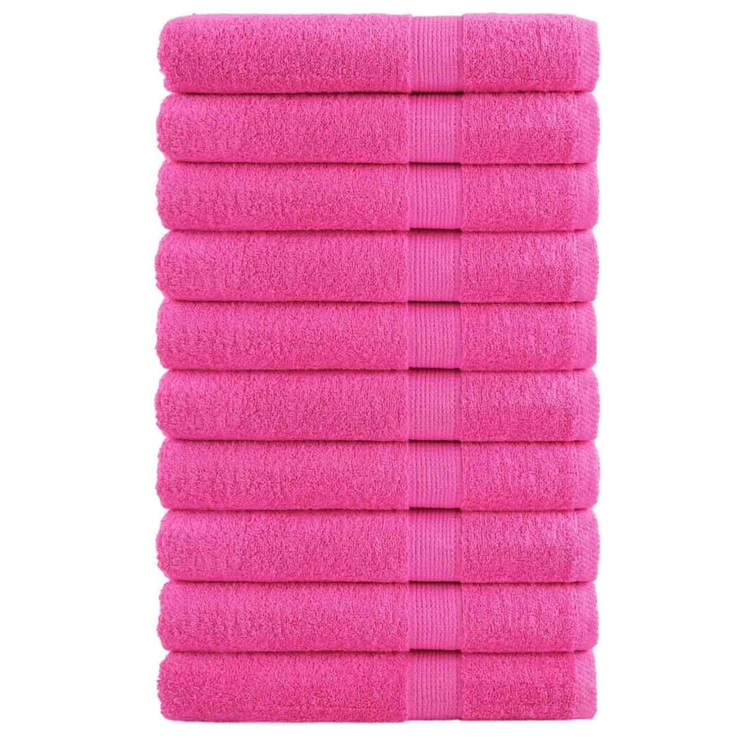 vidaXL Premium-Handtücher 10 Stk Rosa 100x200cm 600g/m2 100% Baumwolle günstig online kaufen