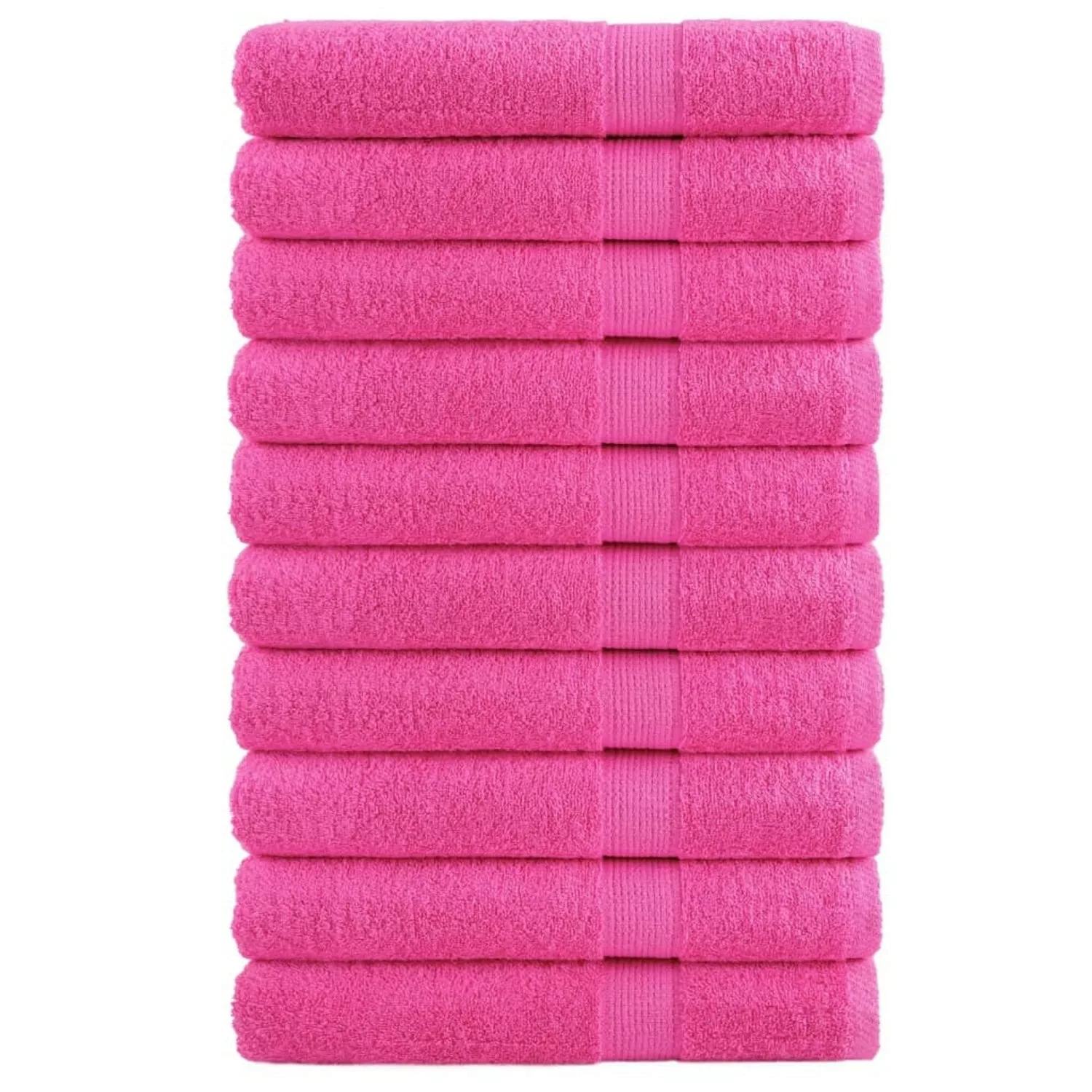 vidaXL Premium-Handtücher 10 Stk Rosa 100x200cm 600g/m2 100% Baumwolle günstig online kaufen