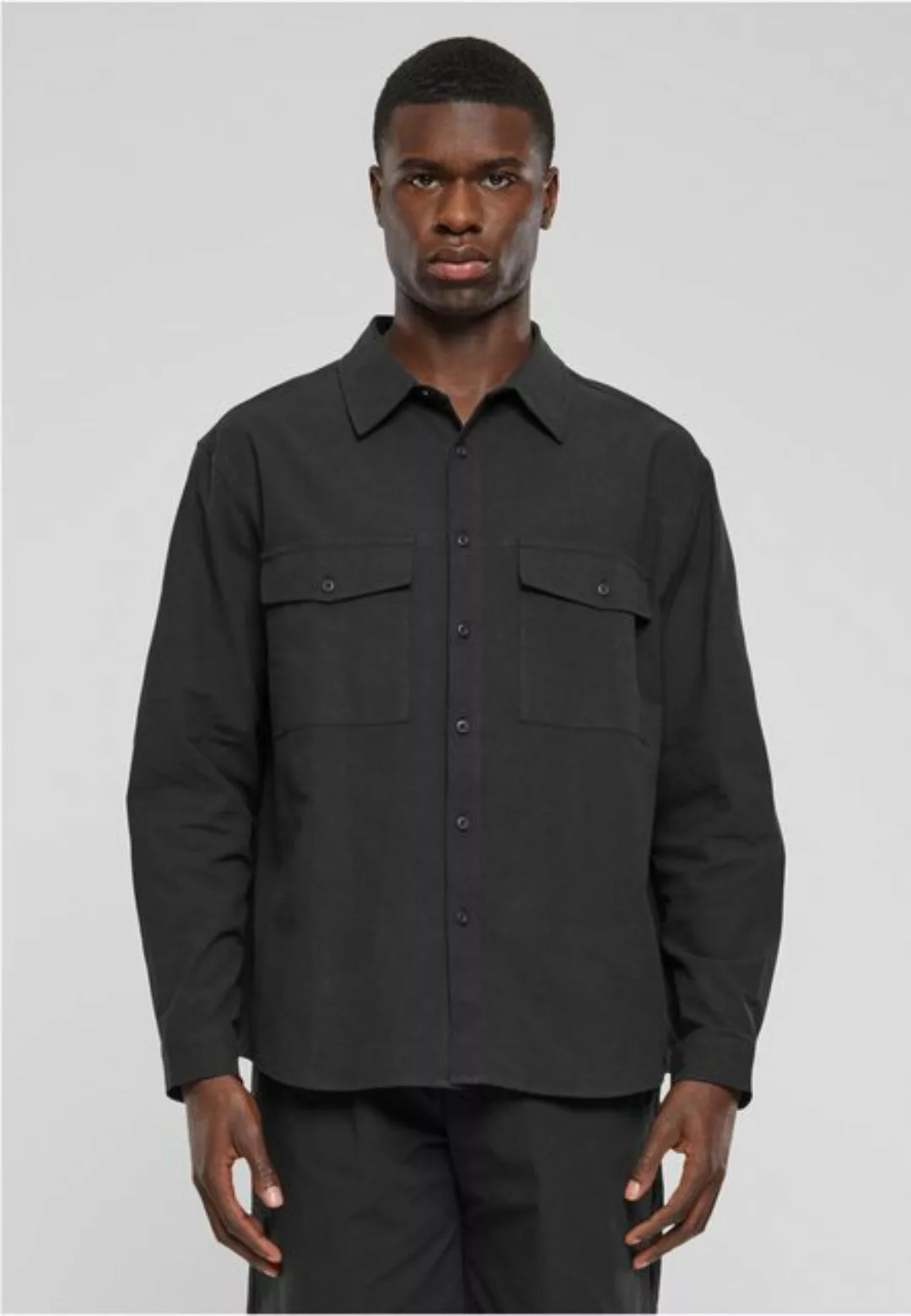 URBAN CLASSICS Langarmhemd Basic Crepe Shirt günstig online kaufen