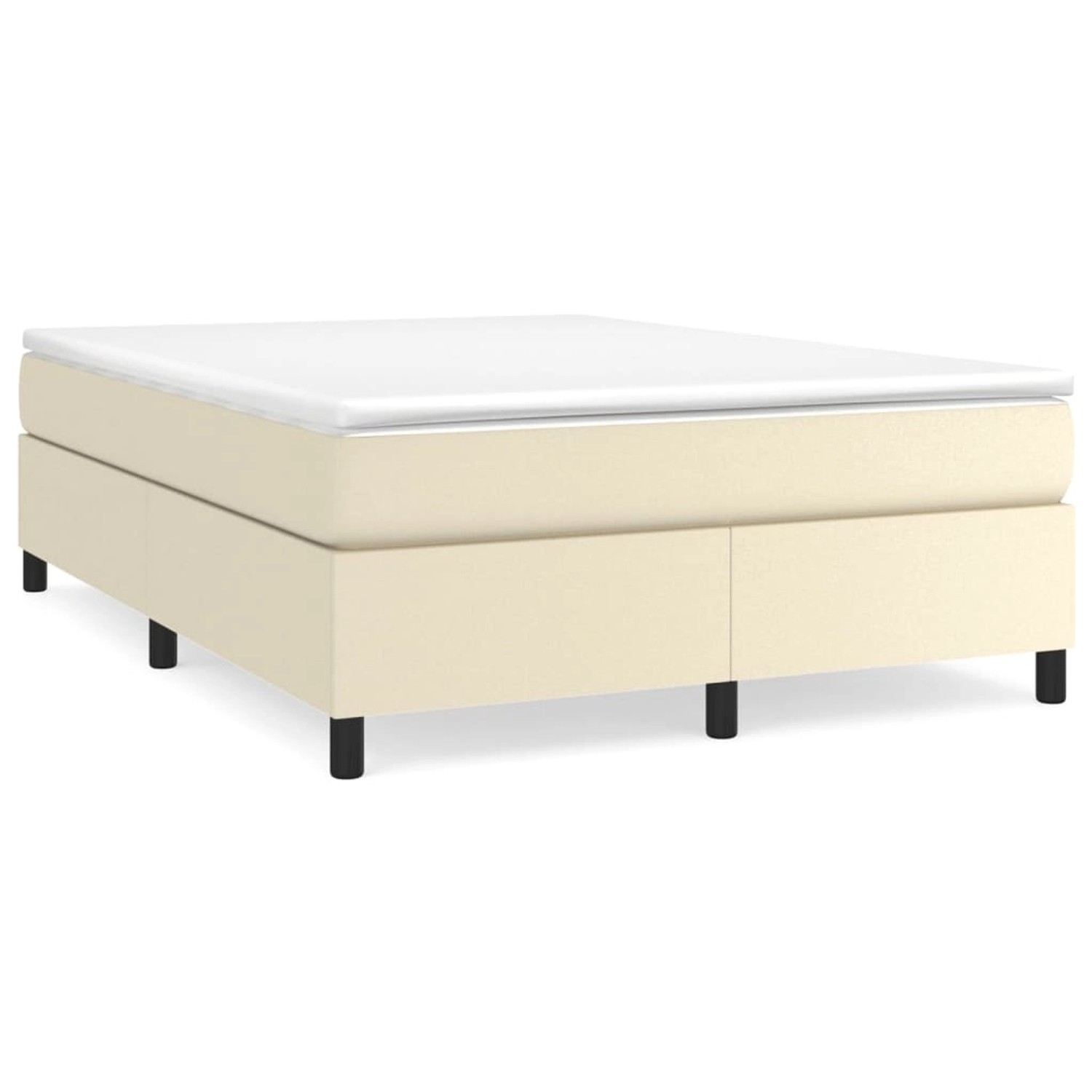 Vidaxl Boxspringbett Creme 140x200 Cm Kunstleder günstig online kaufen