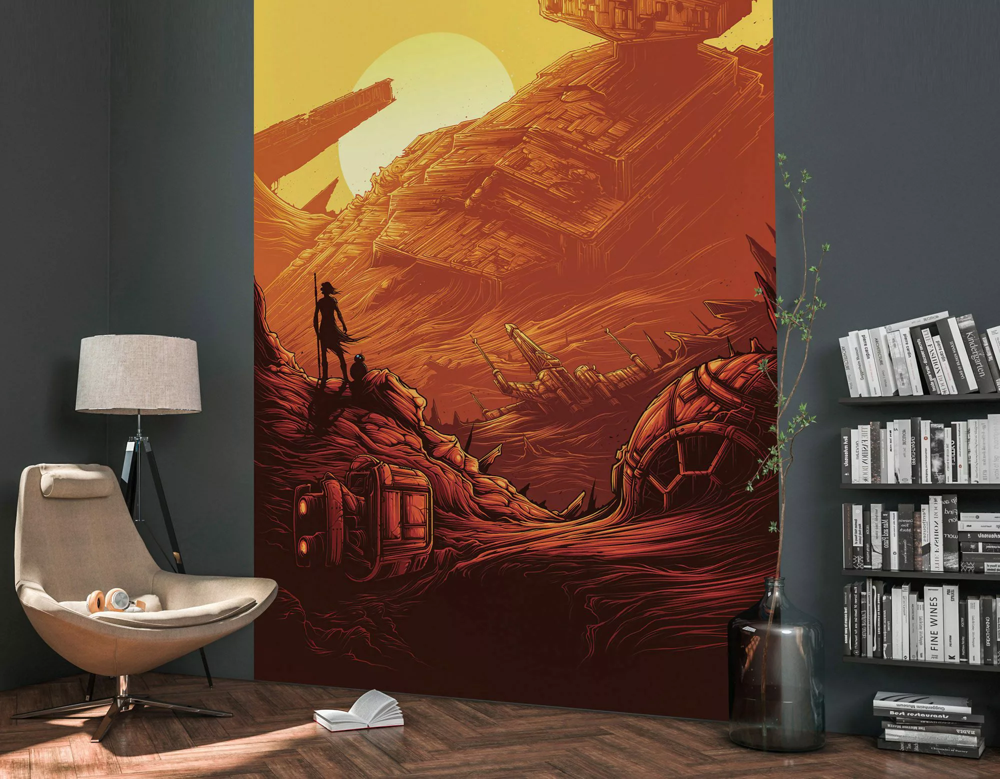 Disney Fototapete Star Wars Star Destroyer Dunkelorange 200 x 280 cm 612082 günstig online kaufen