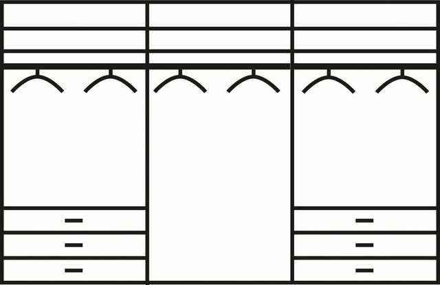 WIEMANN Schwebetürenschrank "Malibu", mit Spiegel günstig online kaufen