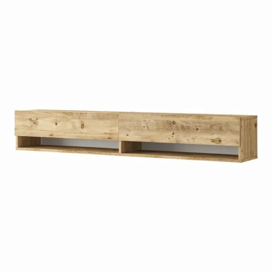 en.casa TV-Schrank »Laitila« TV Hängeboard 180x31,5x29,5cm Eiche rustikal günstig online kaufen