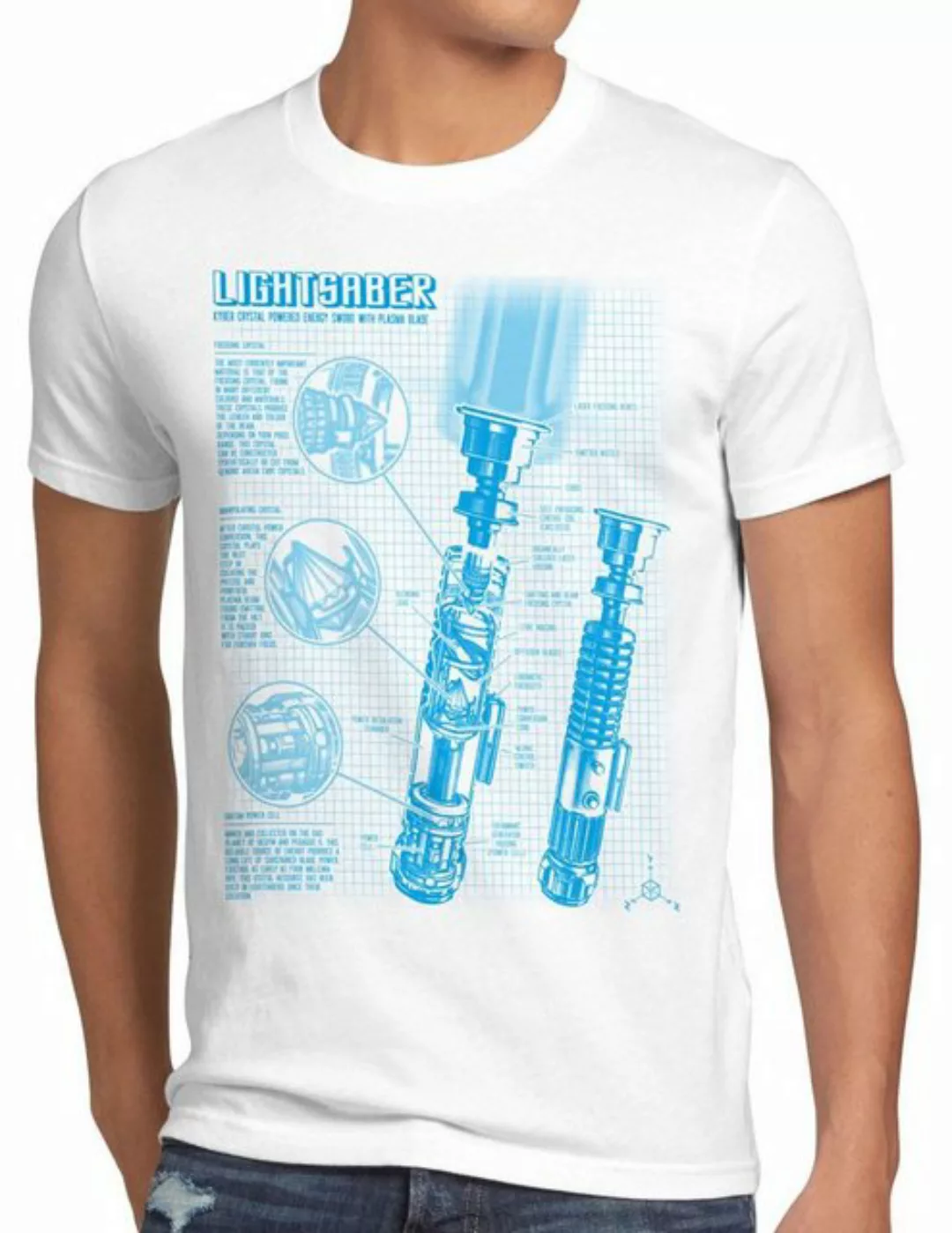 style3 Print-Shirt Herren T-Shirt Laserschwert jedi lichtschwert krieg star günstig online kaufen