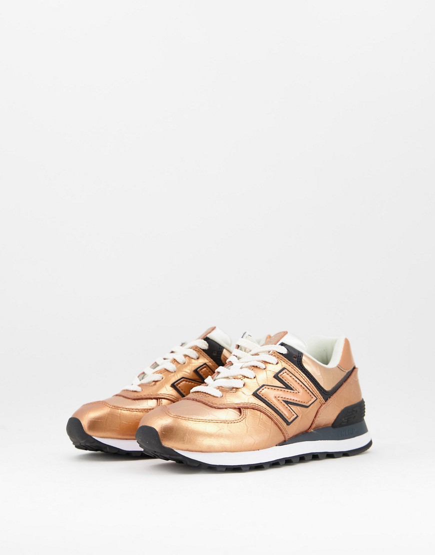New Balance – 574 – Sneaker in Kupfer-Gold-Goldfarben günstig online kaufen