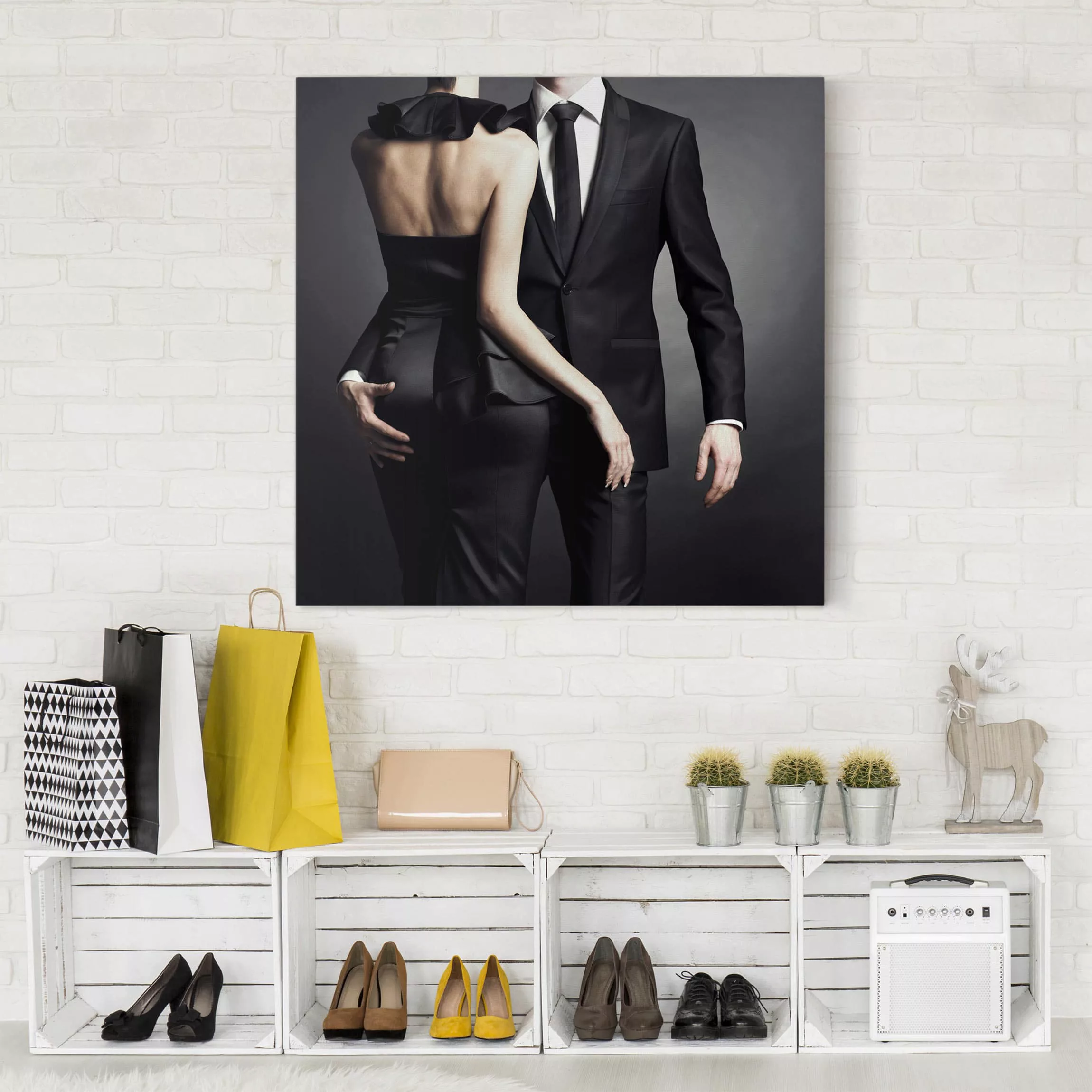 Leinwandbild Portrait - Quadrat Touch of Elegance günstig online kaufen