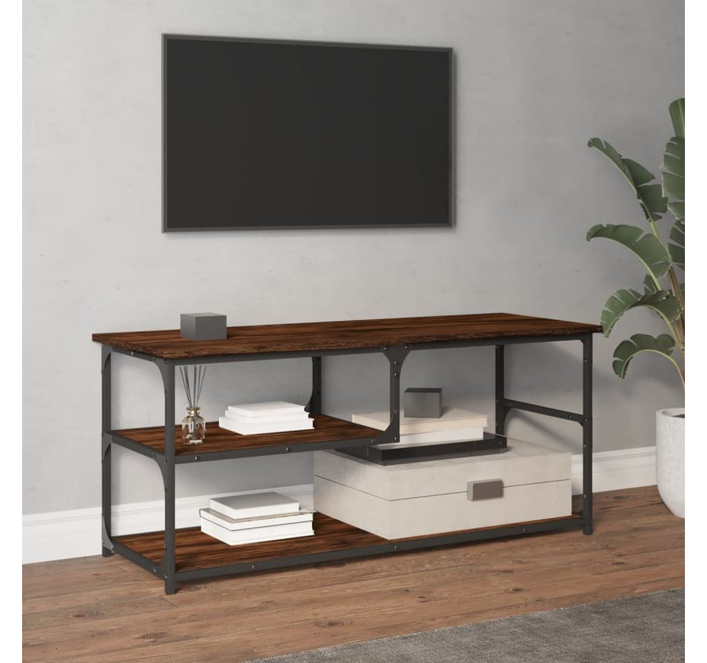 vidaXL TV-Schrank TV-Schrank Räuchereiche 103x38x46,5 cm Spanplatte und Sta günstig online kaufen