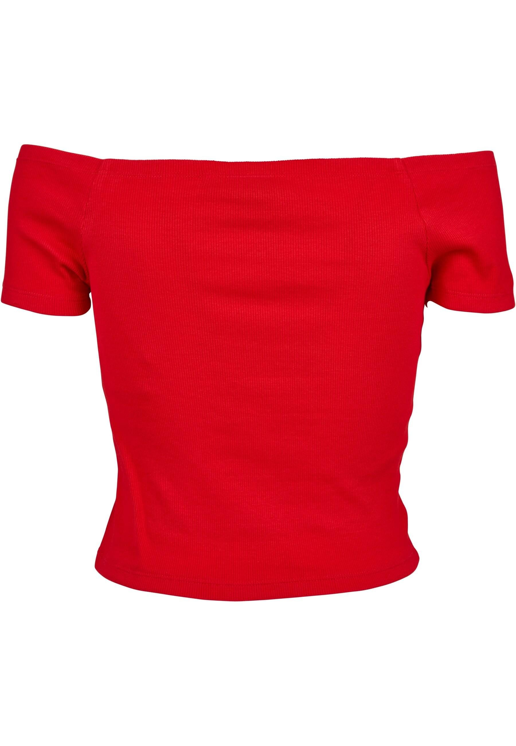 URBAN CLASSICS T-Shirt "Urban Classics Damen Ladies Off Shoulder Rib Tee", günstig online kaufen