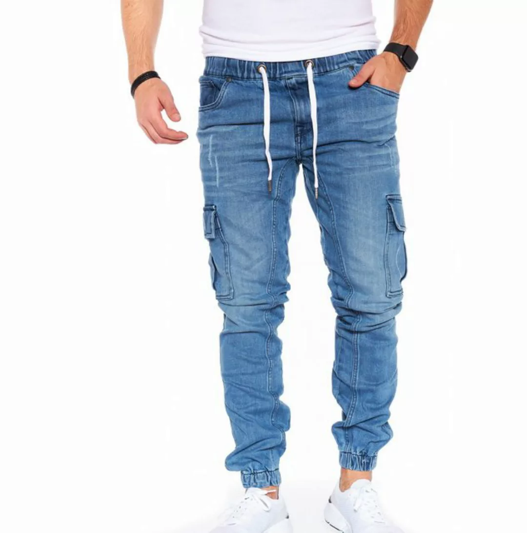 Styleko Cargohose Cargo Jeans Herren Cargohose für Herren Jeans stretch Car günstig online kaufen