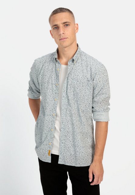 camel active Langarmhemd mit Minimal-Print Button-Down günstig online kaufen