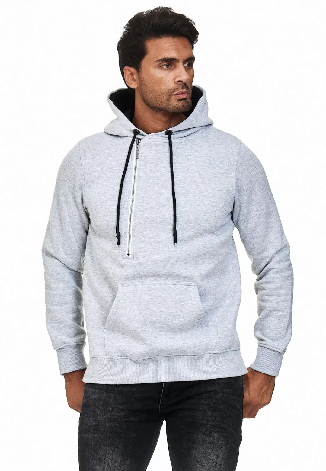 Rusty Neal Kapuzensweatshirt, mit seitlichem Reißverschluss günstig online kaufen