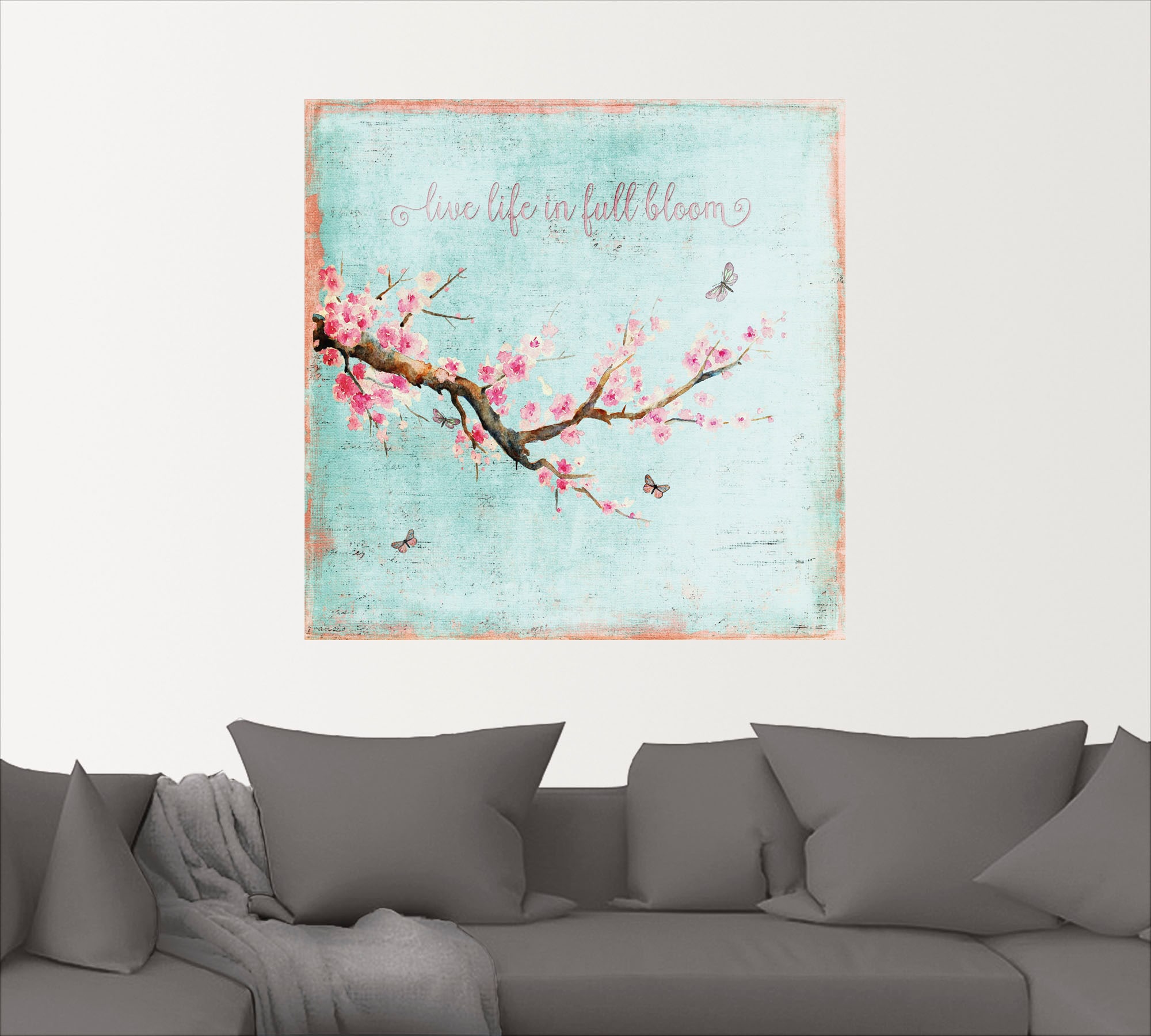 Artland Wandbild "Kirschblüte", Blumen, (1 St.), als Alubild, Outdoorbild, günstig online kaufen