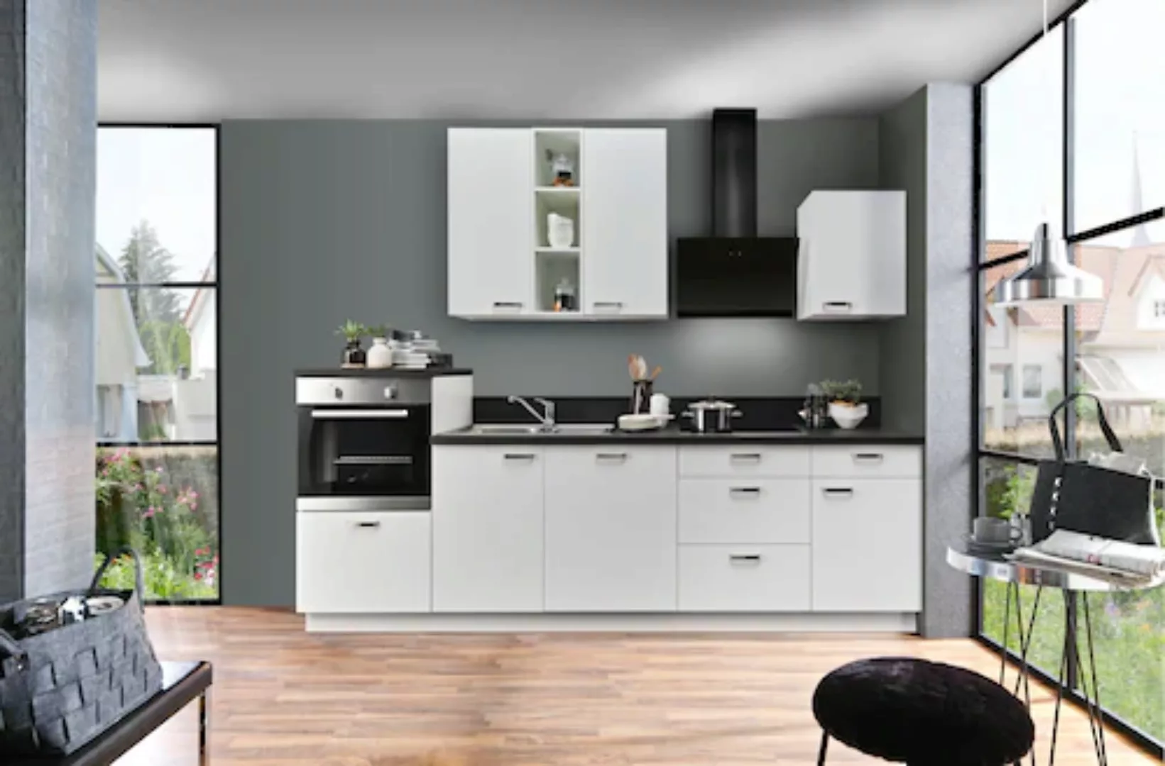 Express Küchen Küchenzeile »Bari«, mit Soft-Close-Funktion und Vollauszügen günstig online kaufen