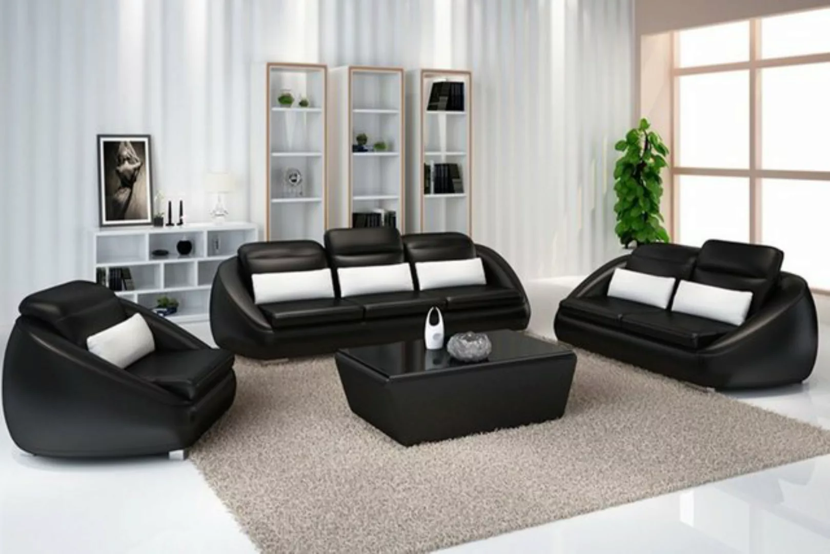 JVmoebel Sofa Luxus Sofagarnitur 3+1+1 Sitzer Wohnzimmer Designer Möbel, Ma günstig online kaufen