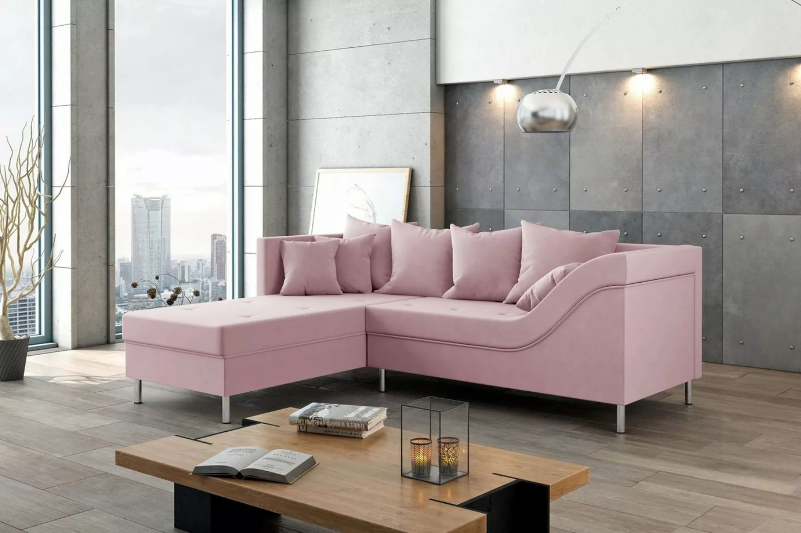 Stylefy Ecksofa Toffi, L-Form, Eckcouch, stellbar günstig online kaufen