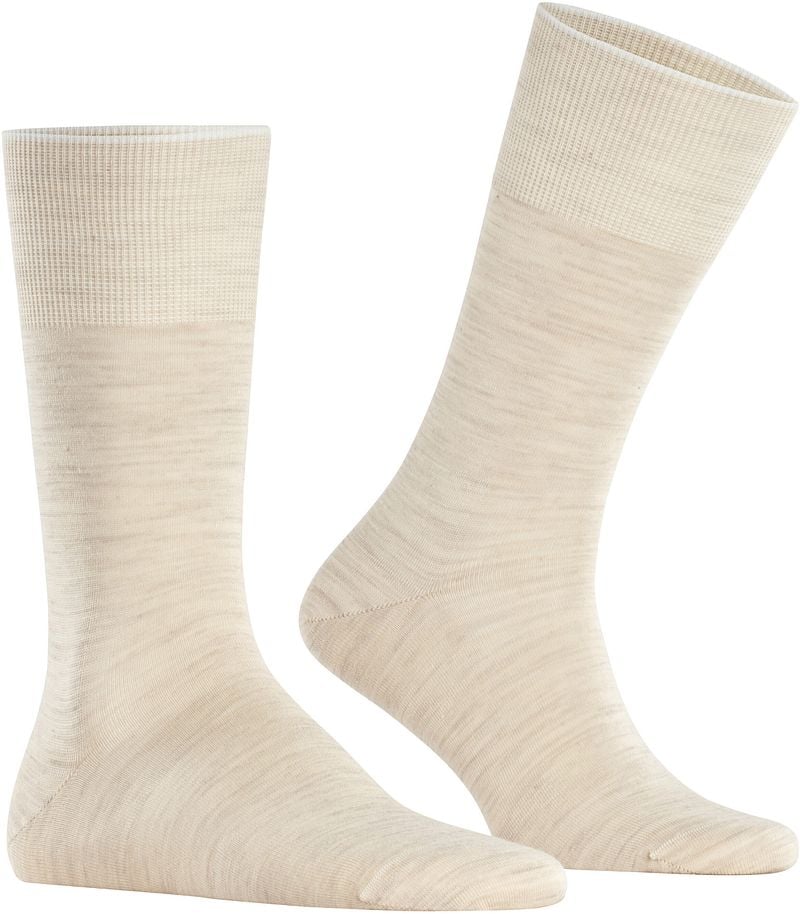 Falke Airport Socke Hellbeige Melange - Größe 45-46 günstig online kaufen