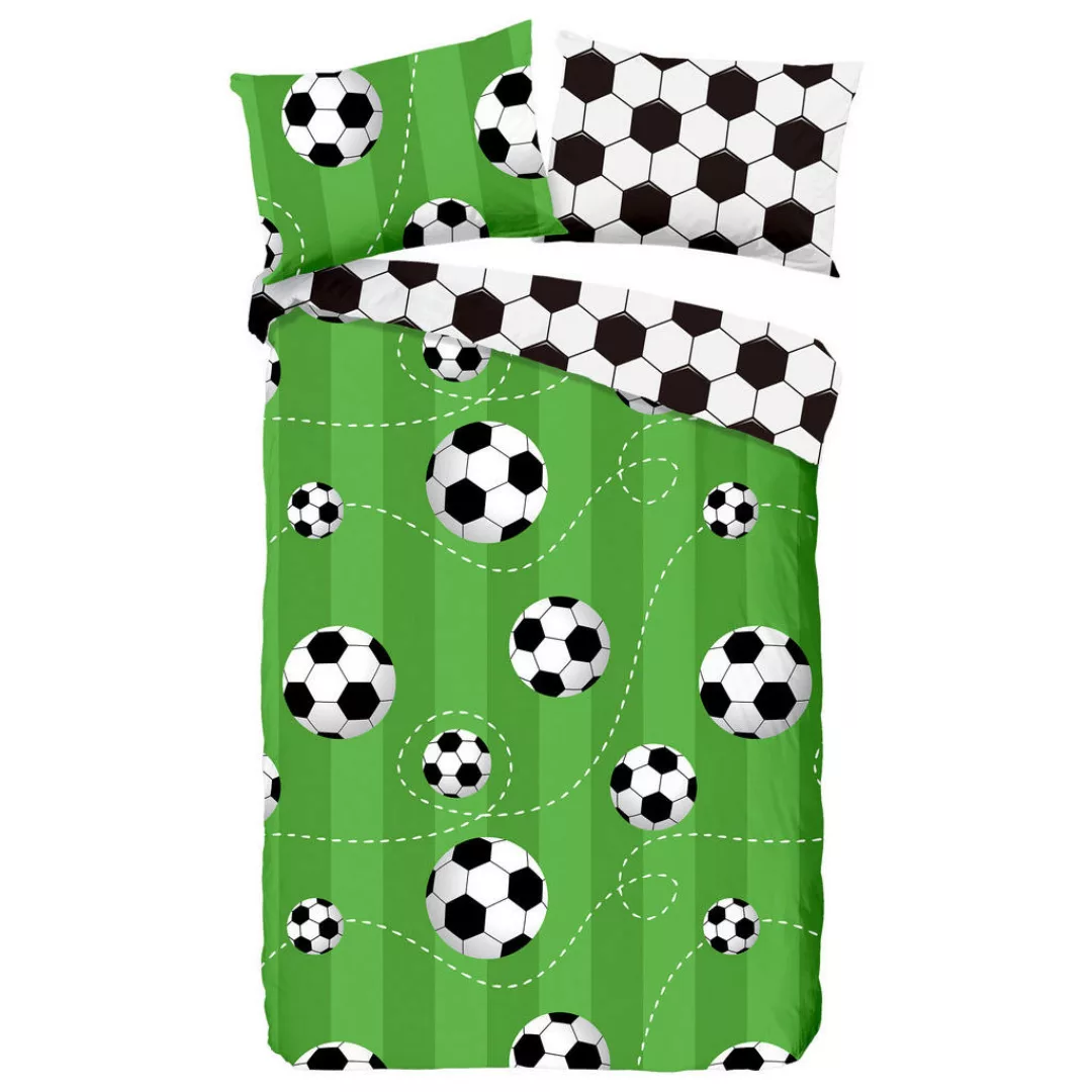 good morning Kinderbettwäsche »Soccer«, (2 tlg.), 100% Baumwolle günstig online kaufen