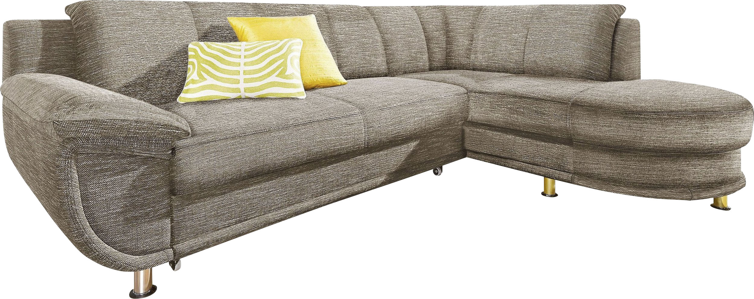TRENDMANUFAKTUR Ecksofa »Rondo, zeitlos und elegant, bequem, L-Form«, wahlw günstig online kaufen