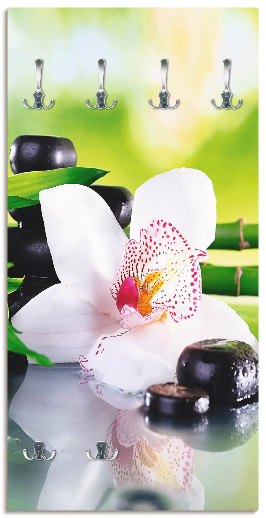 Artland Garderobenleiste "Spa Steine Bambus Zweige Orchidee" günstig online kaufen