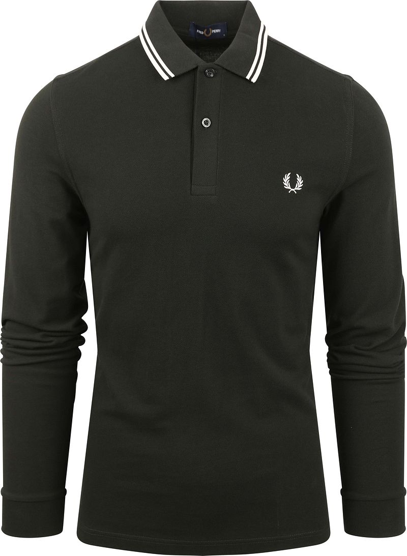 Fred Perry Langarm-Poloshirt Dunkelgrün T50 - Größe 3XL günstig online kaufen