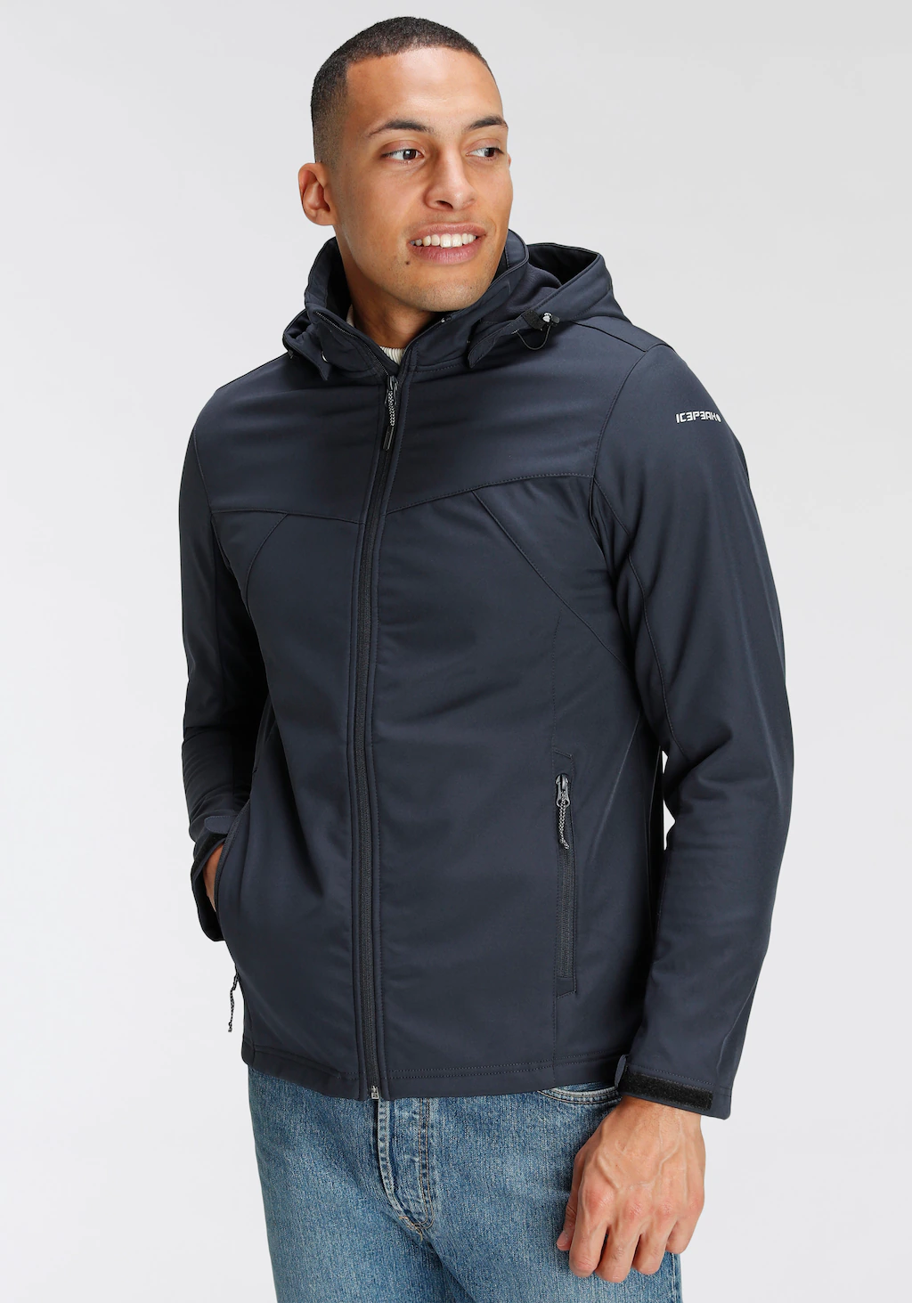 Icepeak Softshelljacke "BRIMFIELD", (1 St.), mit Kapuze günstig online kaufen