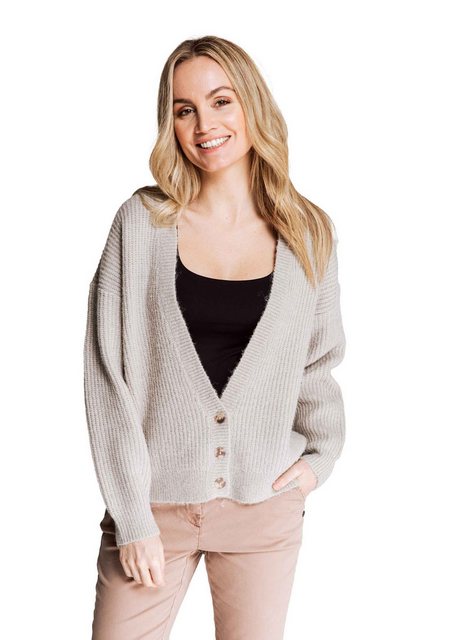 Zhrill Strickjacke Cardigan ESILDA Taupe (0-tlg) günstig online kaufen