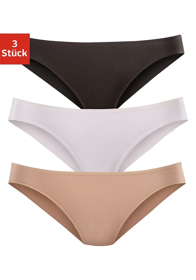 LASCANA Bikinislip, (Packung, 3 St.) günstig online kaufen