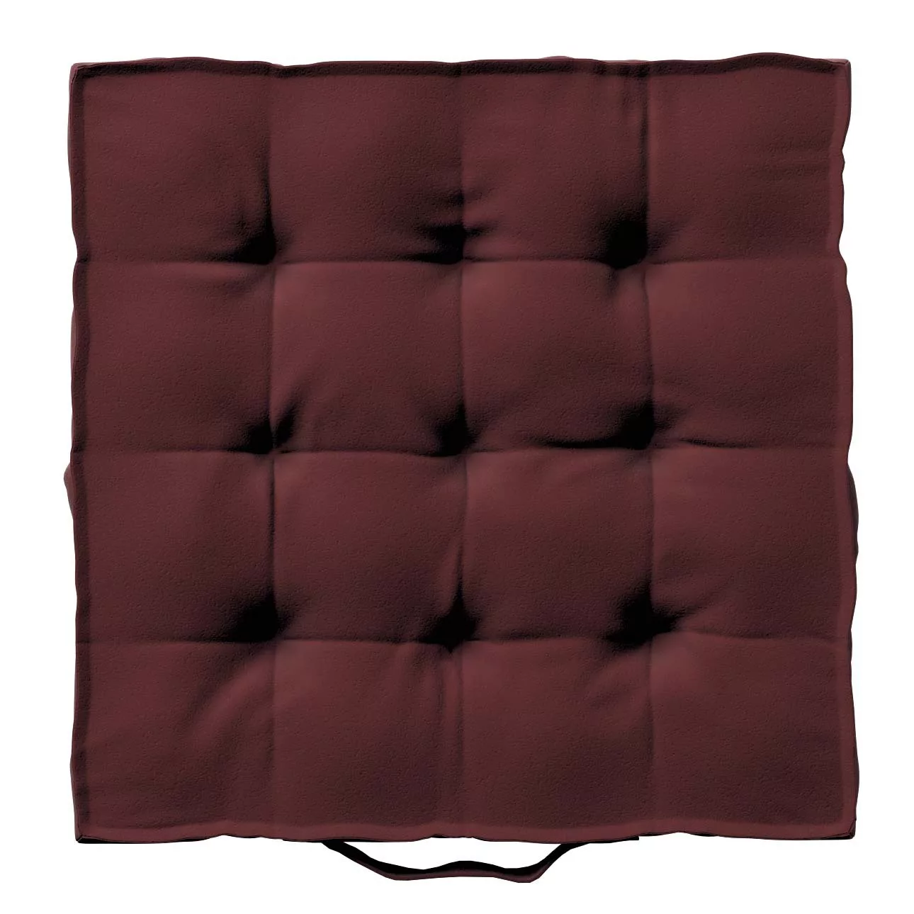 Sitzkissen Jacob mit Handgriff, bordeaux, 40 x 40 x 6 cm, Velvet (704-26) günstig online kaufen