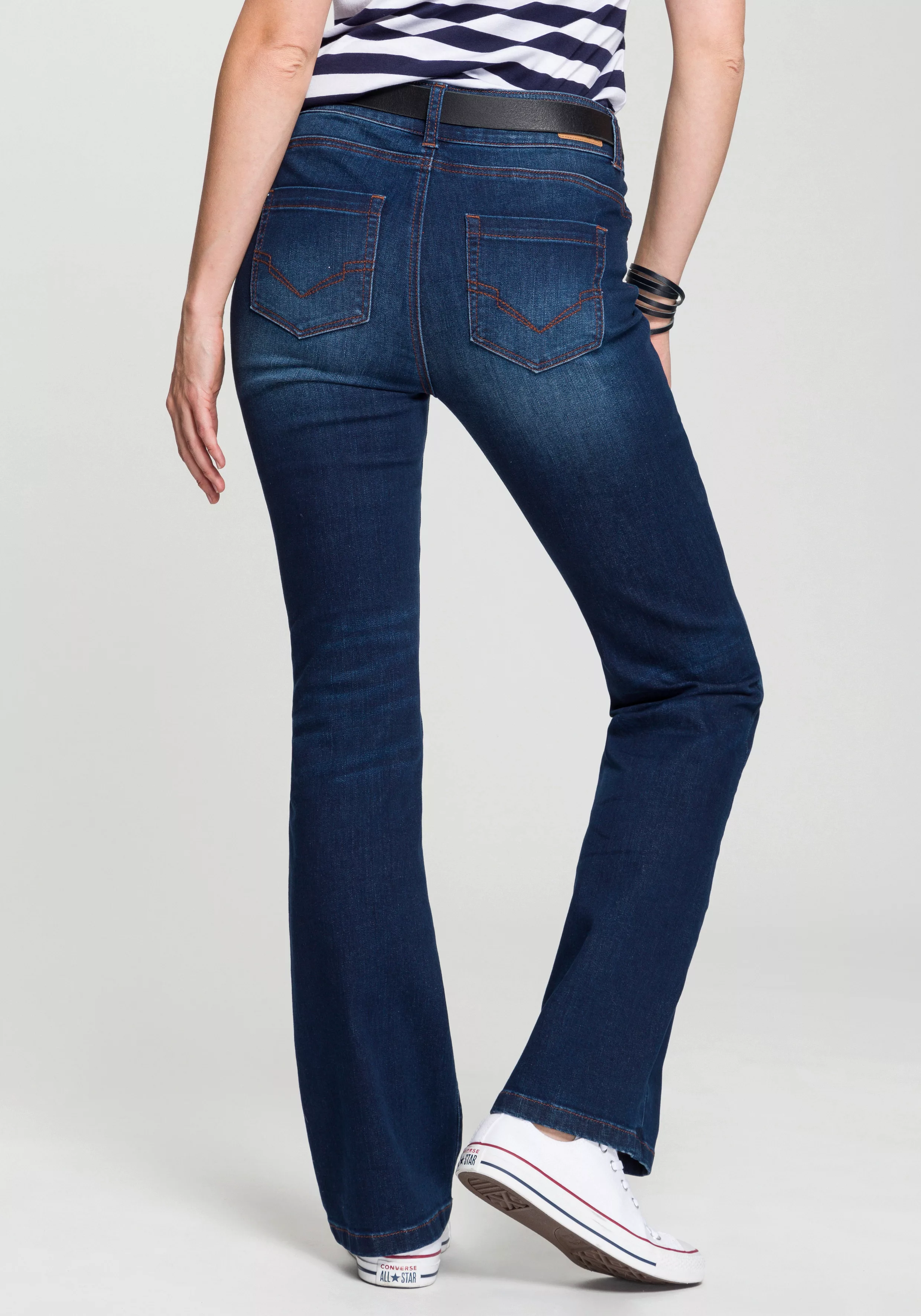 H.I.S Bootcut-Jeans High-Waist wassersparende Produktion durch OZON WASH günstig online kaufen