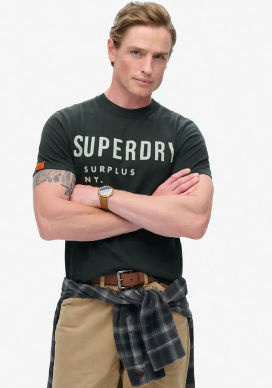 Superdry Rundhalsshirt "SURPLUS GRAPHIC TSHIRT" günstig online kaufen