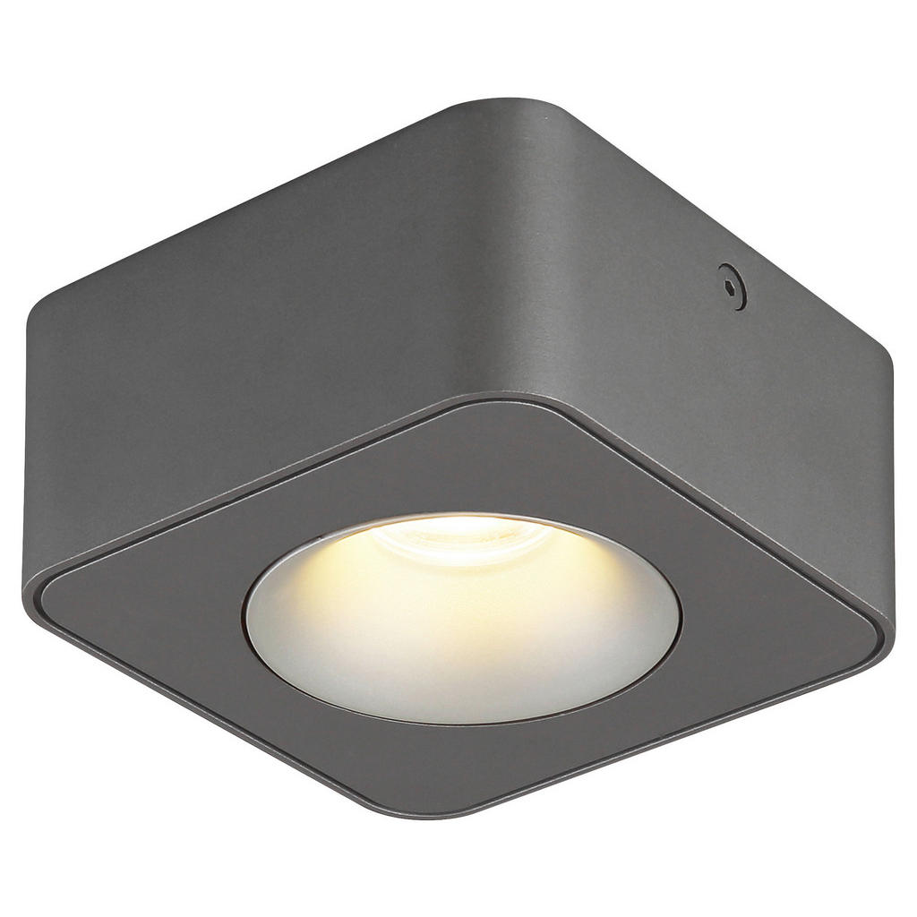 GLOBO LED-Spot dunkelgrau Aluminium Kunststoff B/H/T: ca. 11,7x5,5x11,7 cm günstig online kaufen