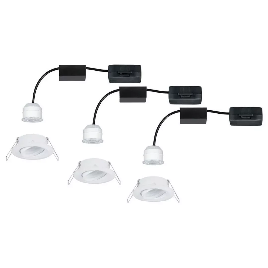 LED Einbauspot Nova Mini 310lm 2700K 3-er Set inkl. Treiber in Weiß-matt günstig online kaufen