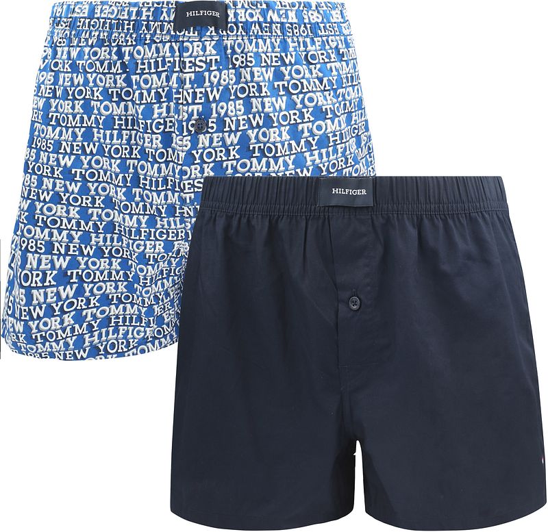 Tommy Hilfiger Boxer Woven 2-Pack Marine Blau - Größe L günstig online kaufen