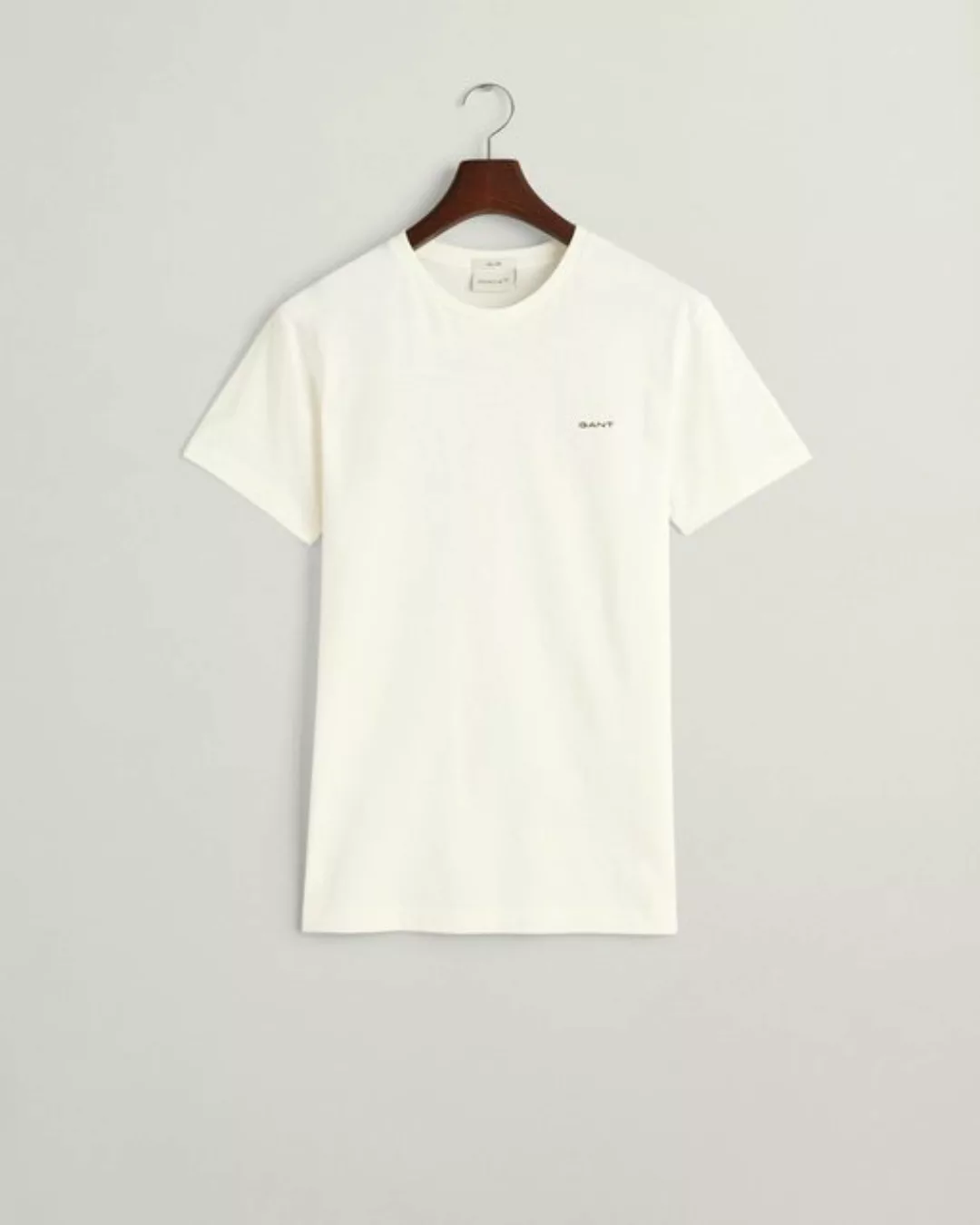 Gant T-Shirt CONTRAST LOGO SS T-SHIRT, EGGSHELL günstig online kaufen