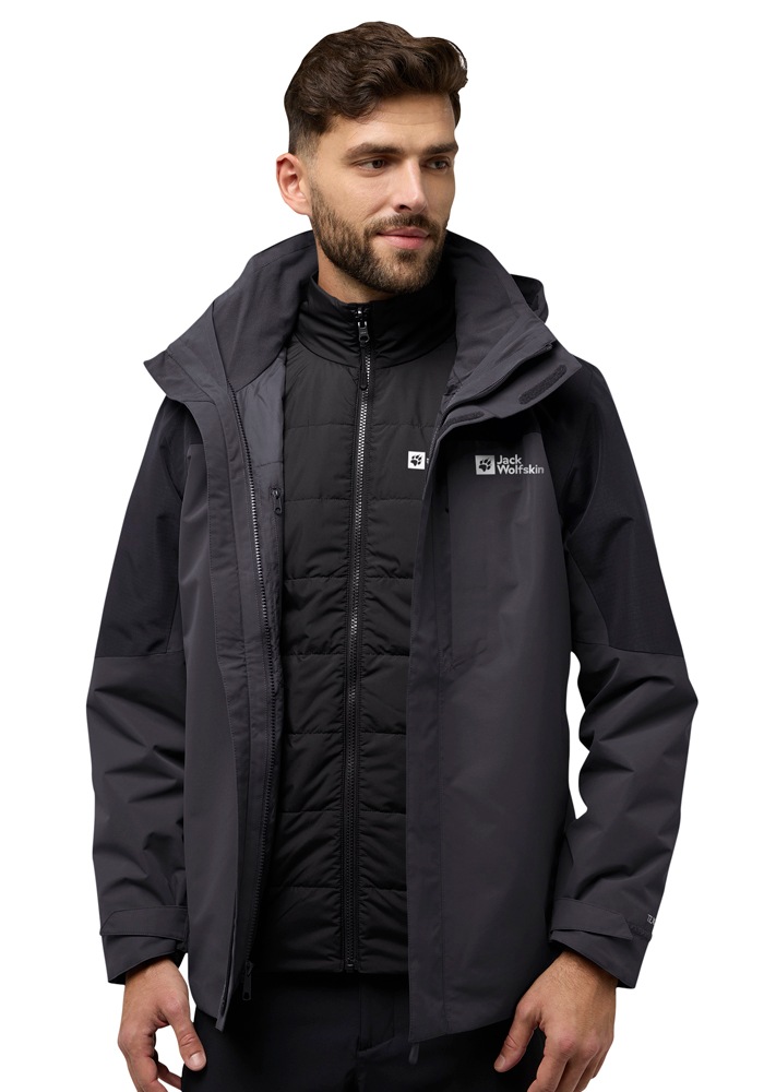 Jack Wolfskin 3-in-1-Funktionsjacke "ROMBERG 3IN1 JKT M", mit Kapuze günstig online kaufen