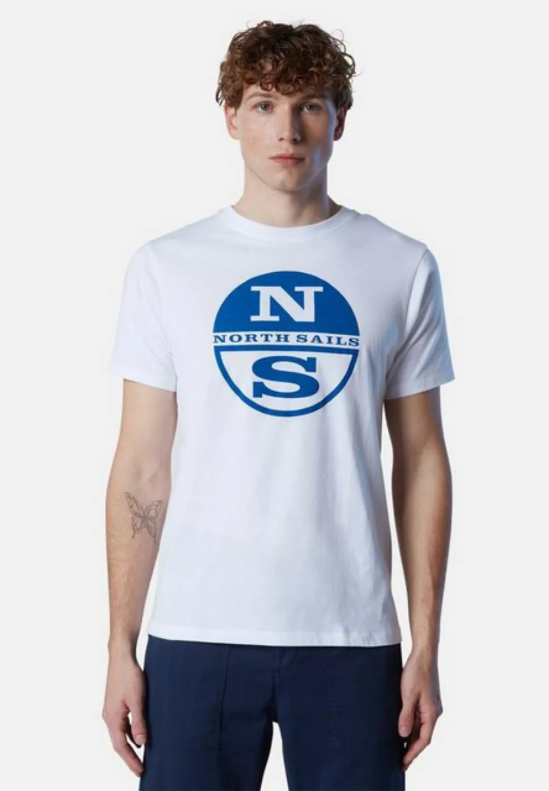 North Sails T-Shirt T-Shirt mit Maxi-Logo-Aufdruck mit klassischem Design günstig online kaufen