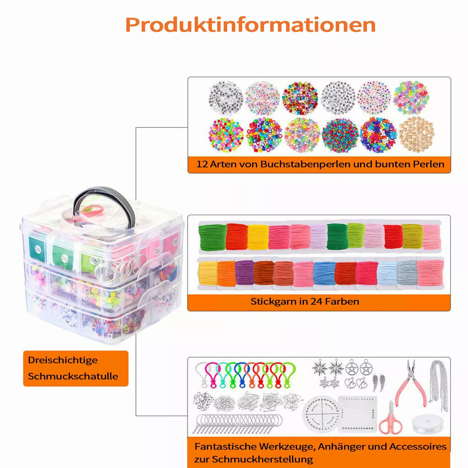 Refttenw Schmuckset Armband Perlen Set mit günstig online kaufen