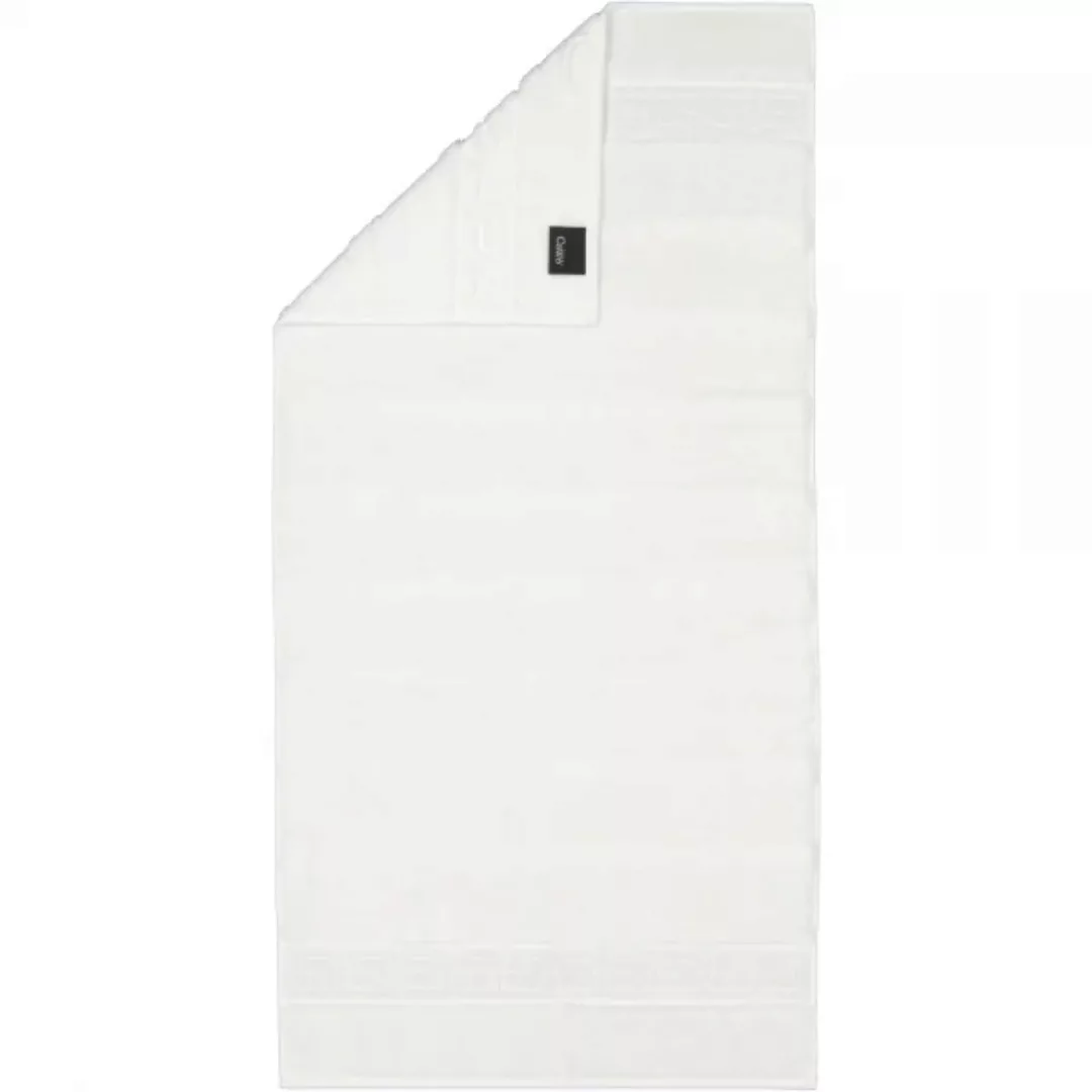 Cawö - Noblesse Uni 1001 - Farbe: 600 - weiß - Handtuch 50x100 cm günstig online kaufen