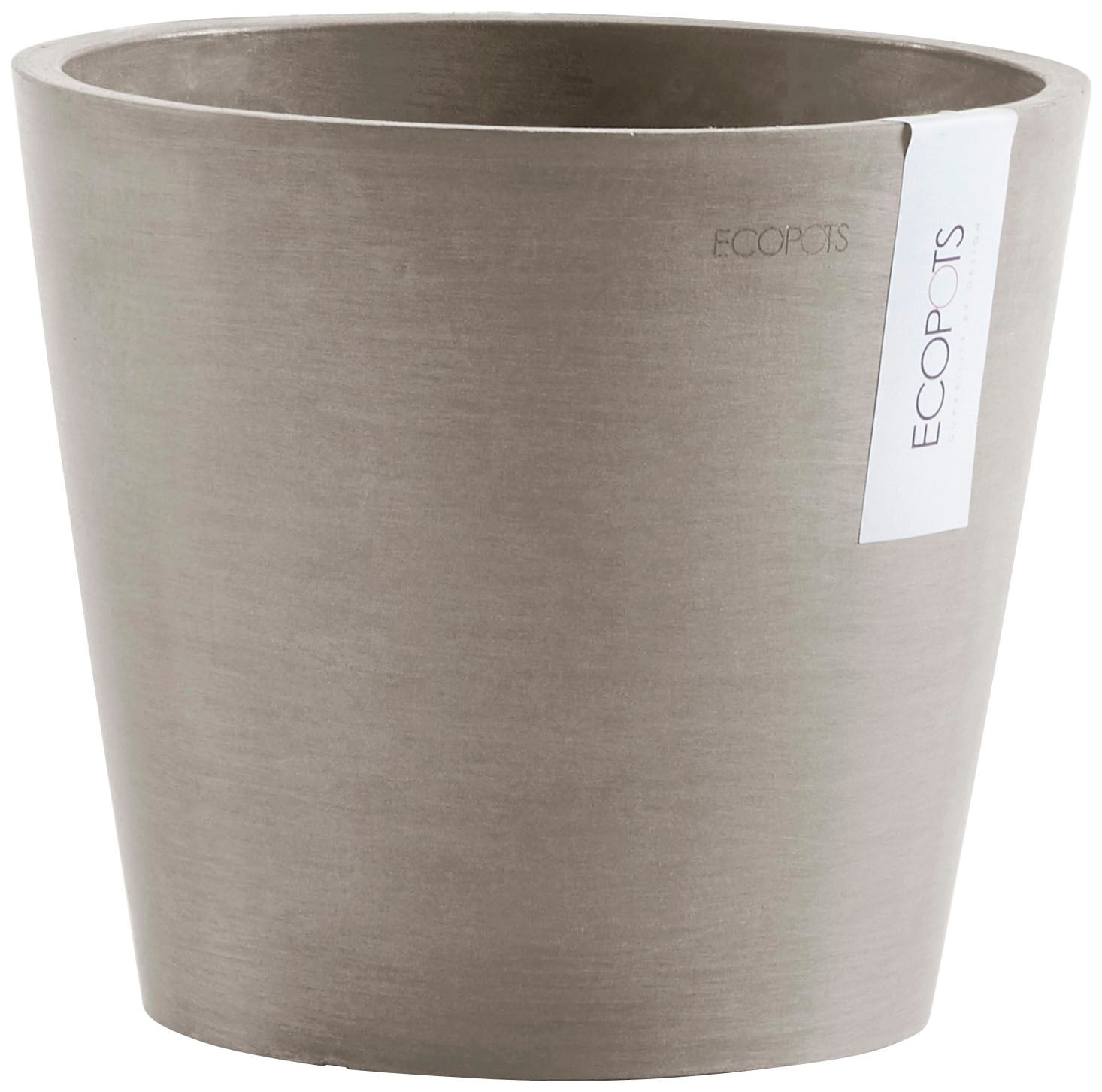 Ecopots Pflanztopf Amsterdam Braungrau 20 cm günstig online kaufen