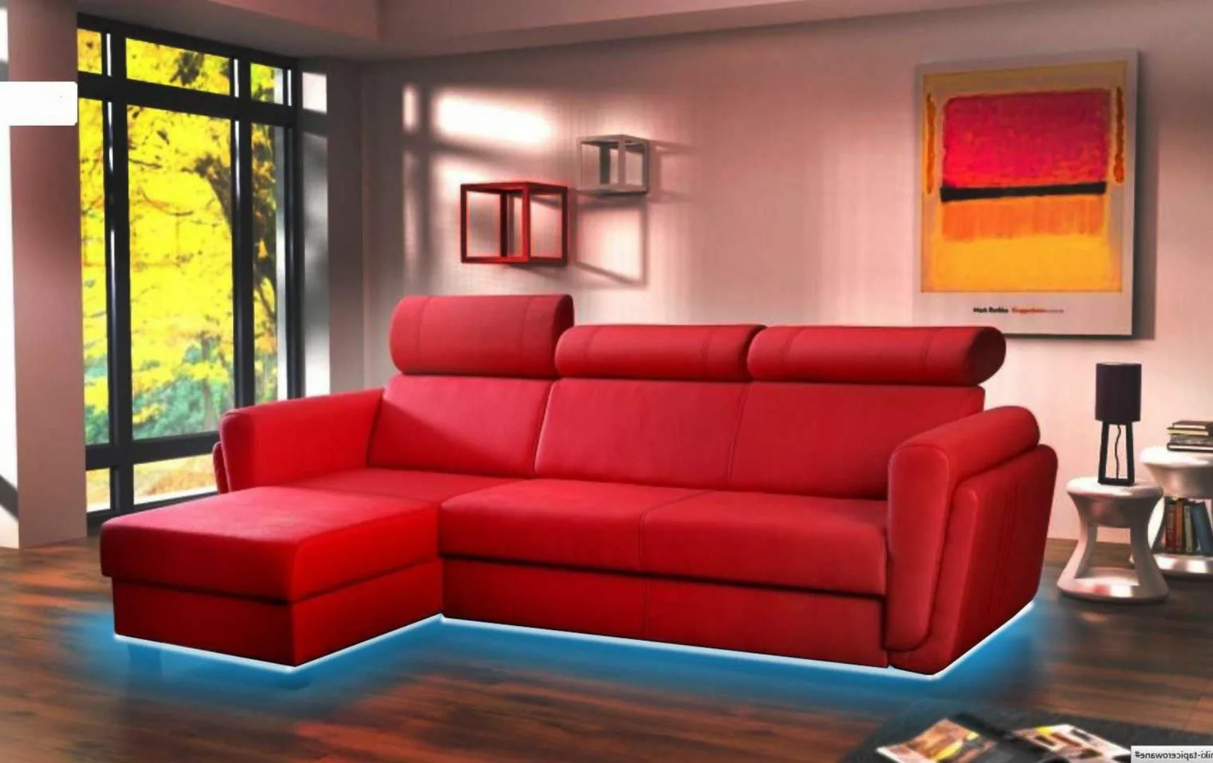 Xlmoebel Ecksofa Wohnlandschaft Sofa Polsterung Stoff Leder Sitzgruppe Ecks günstig online kaufen