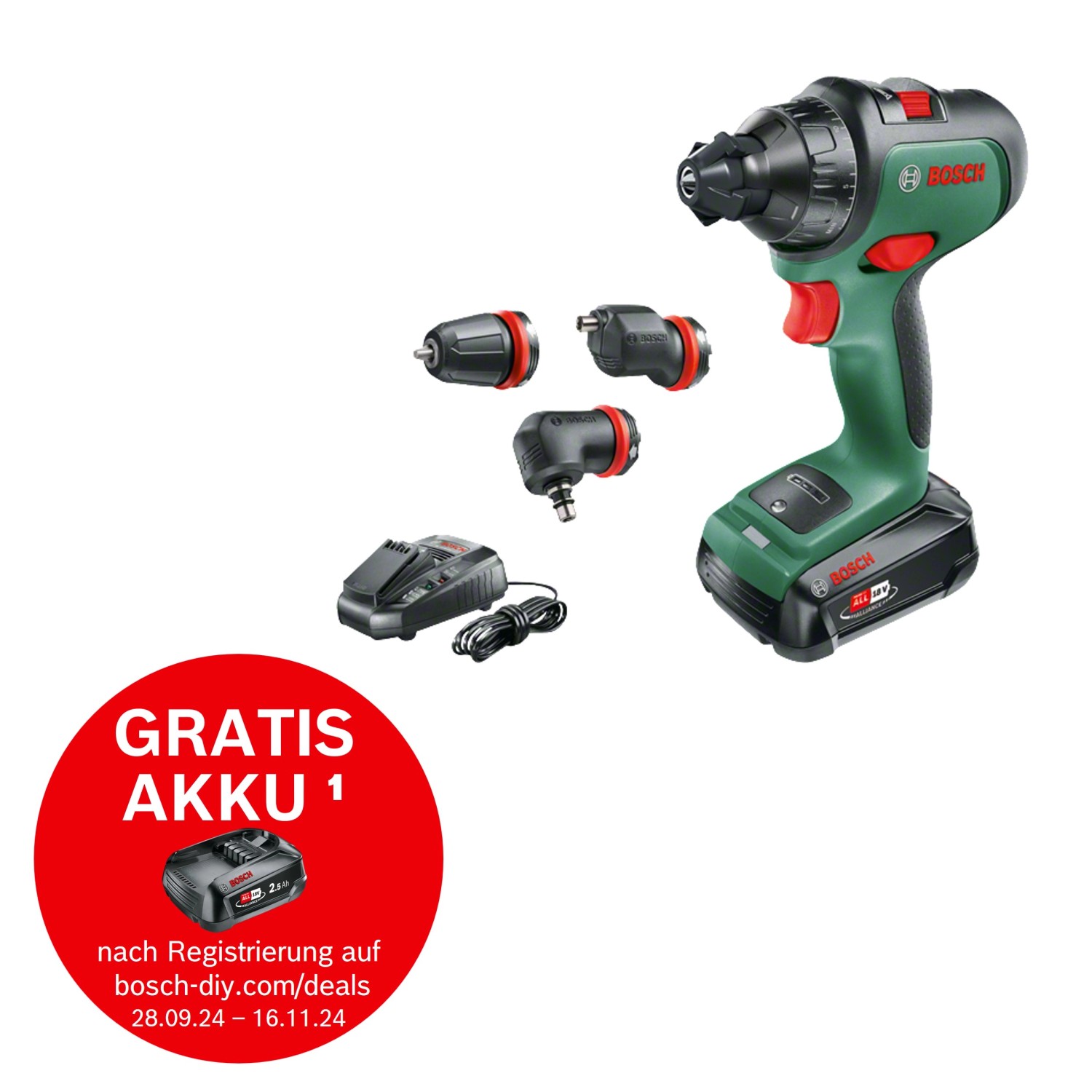 Bosch Akku-Bohrschrauber AdvancedDrill 18 inkl. 2,5 Ah Akku, mit Koffer günstig online kaufen